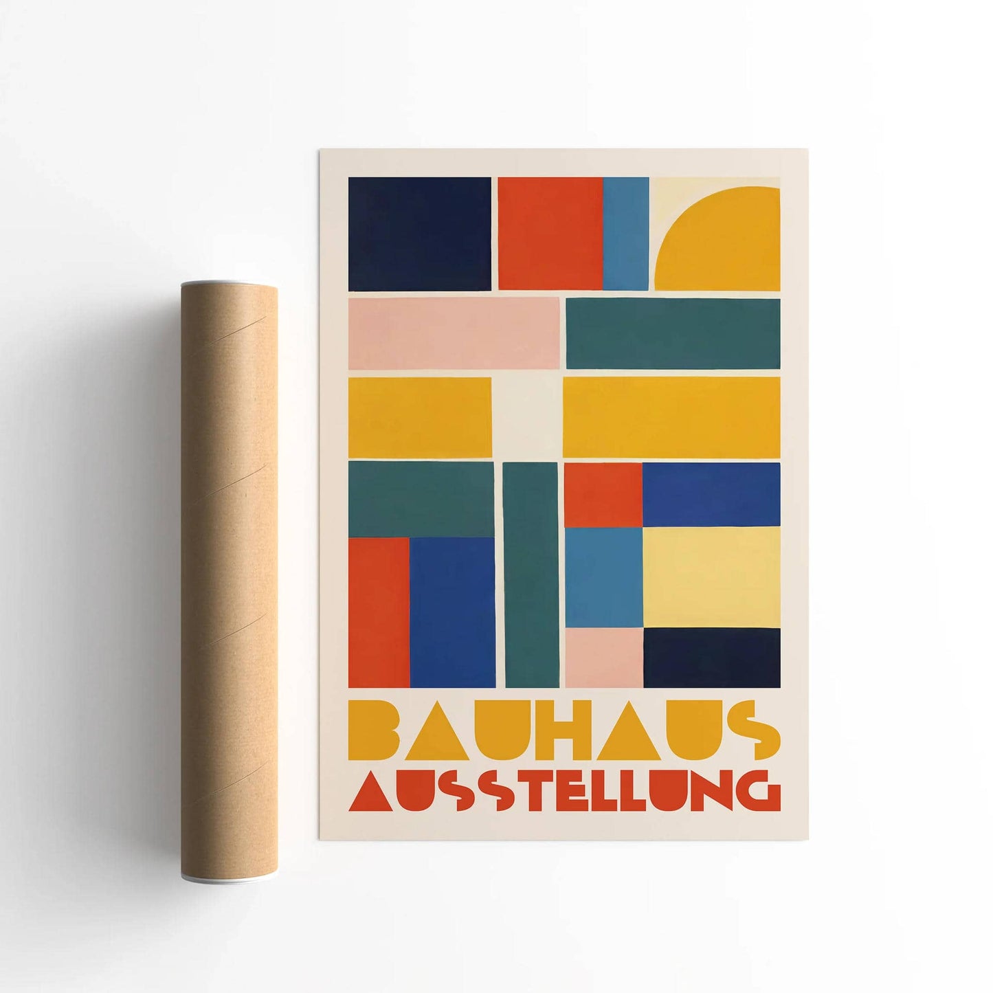 Colorful Geometric Bauhaus Poster - HypeSheriff