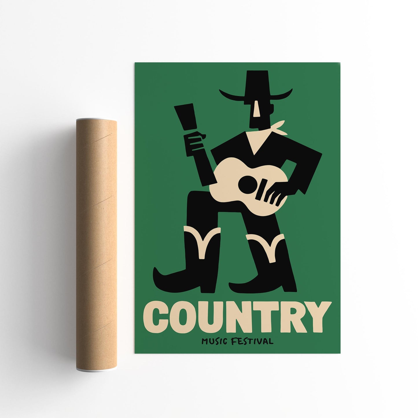 Country Music Festival Poster - Cowboy Wall Art