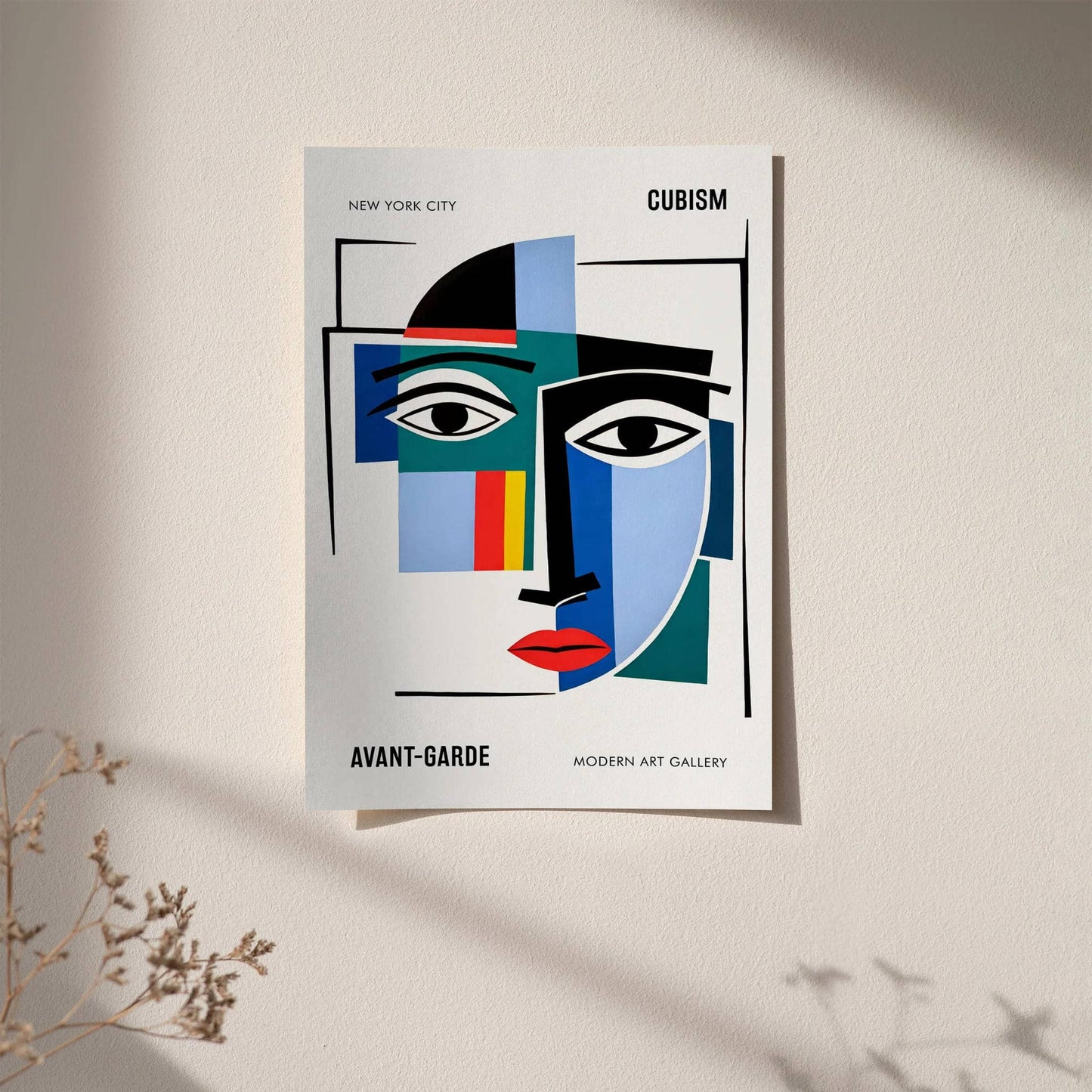Cubism Avant-Garde NY Exhibition Poster