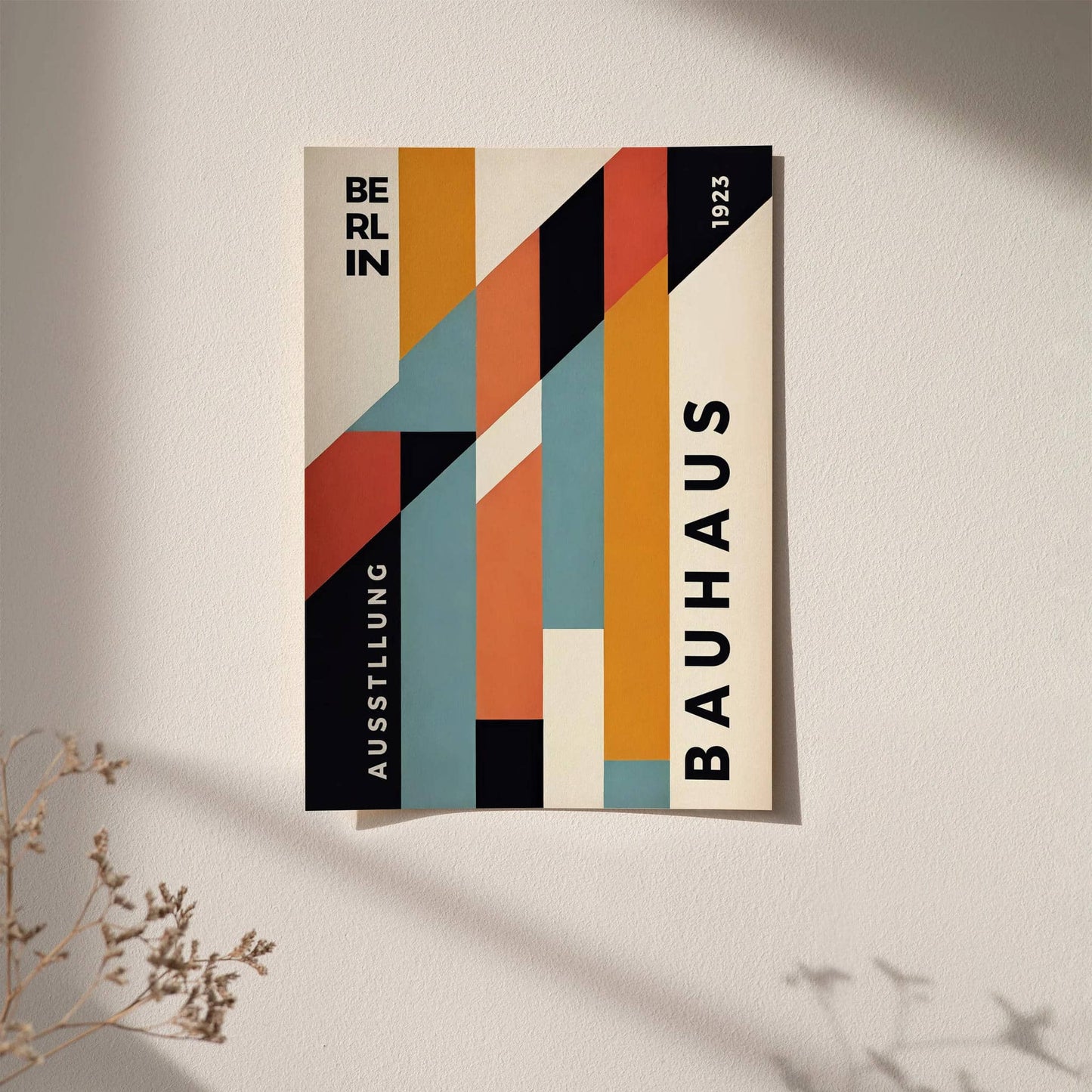 Retro Colors Bauhaus Poster - HypeSheriff