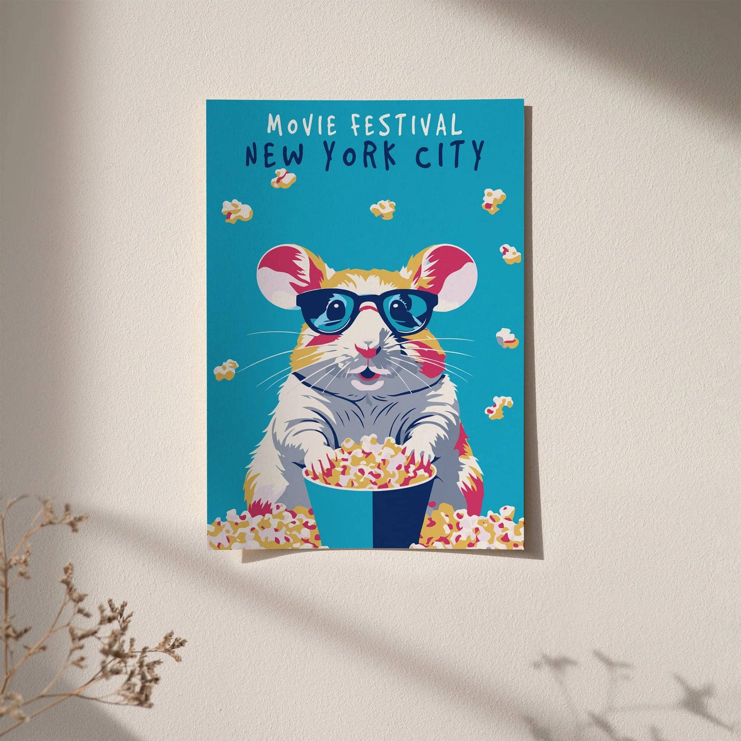 Movie Festival New York City Blue Poster