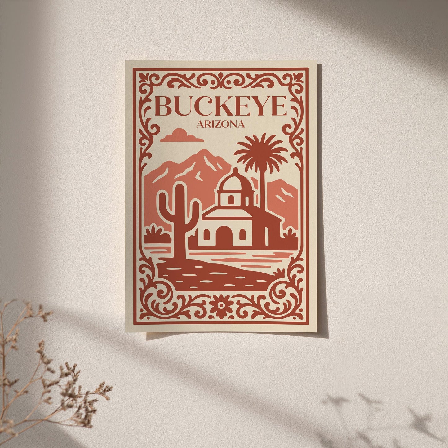 Buckeye Arizona Travel Poster