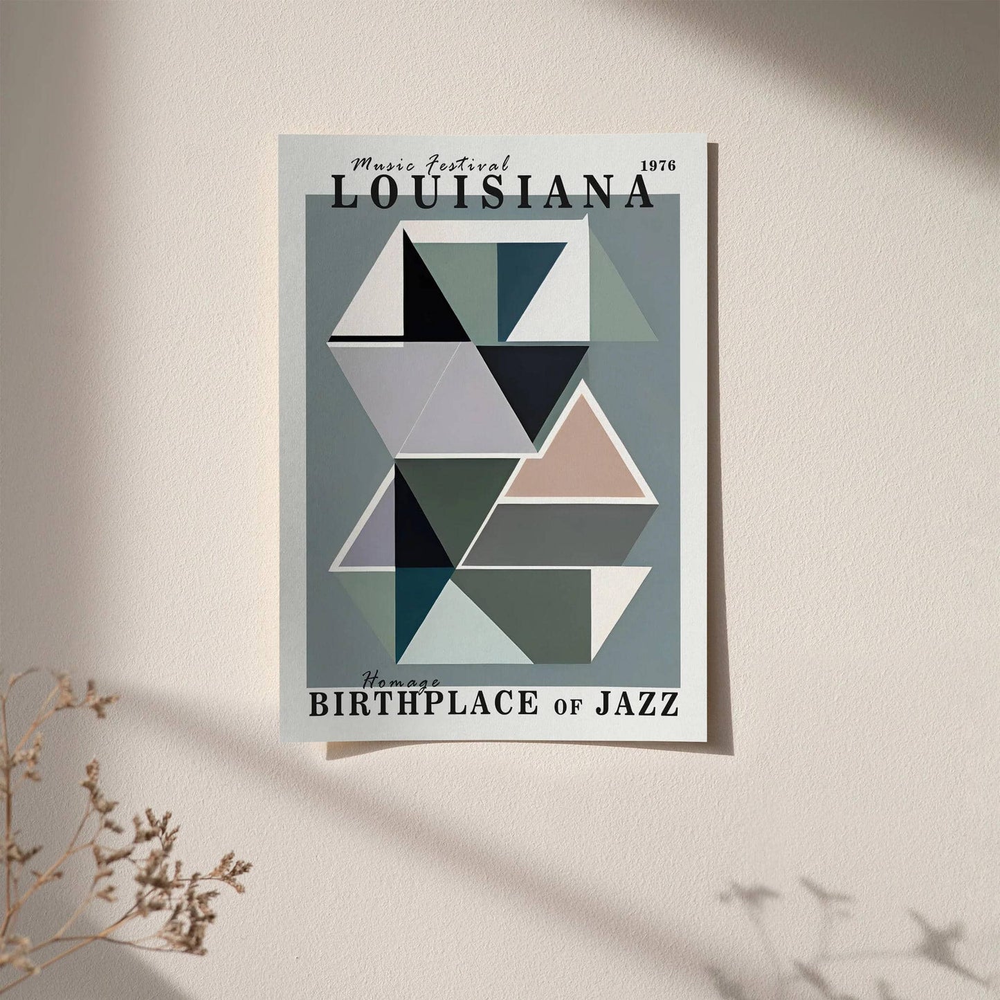 Music Festival Louisiana Gray Poster - HypeSheriff
