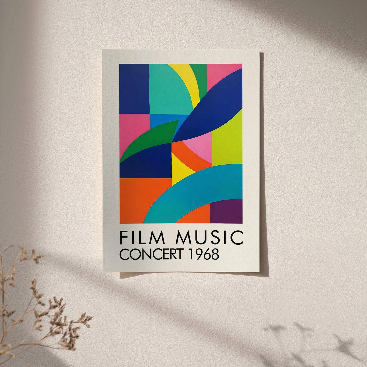 Film Music Concert Colorful Modern Print - HypeSheriff