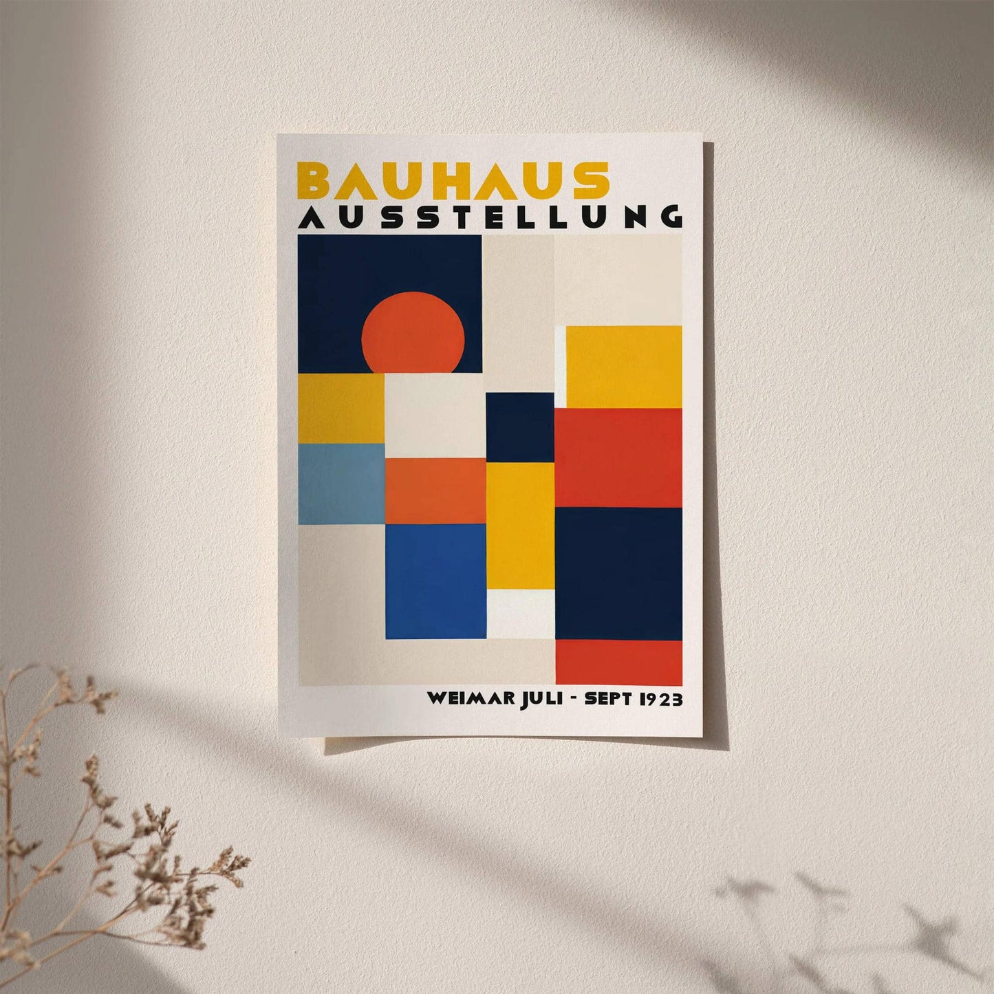 Bauhaus Retro Exhibition Poster - HypeSheriff