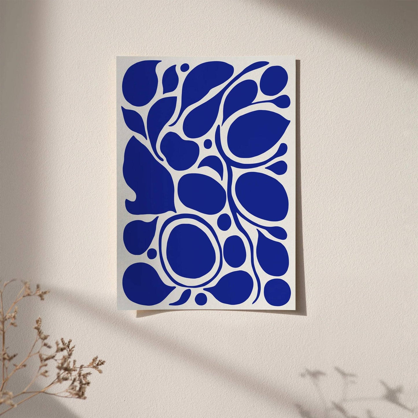 Blue Abstract Nature Art Print 2025 - HypeSheriff