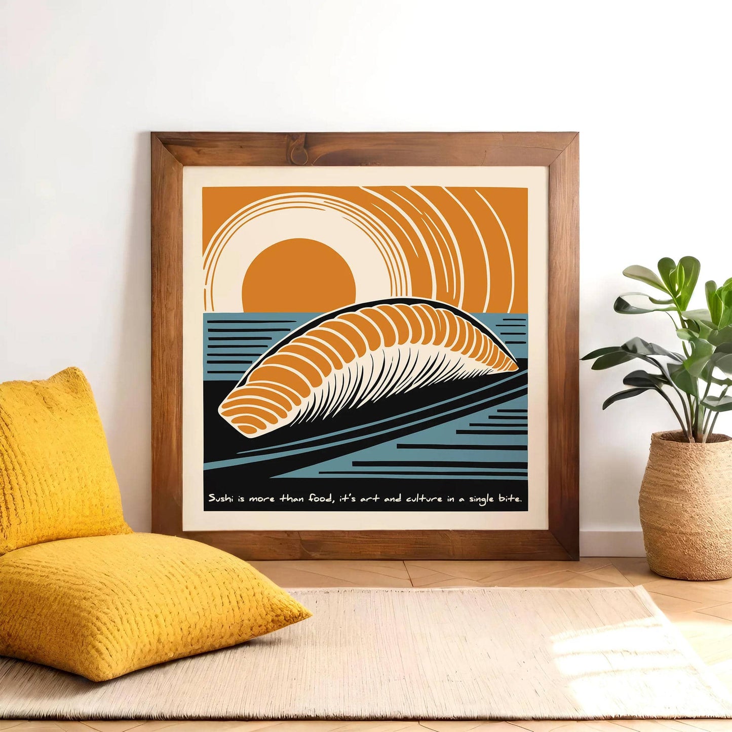 Sushi and Sunset Art Print - HypeSheriff