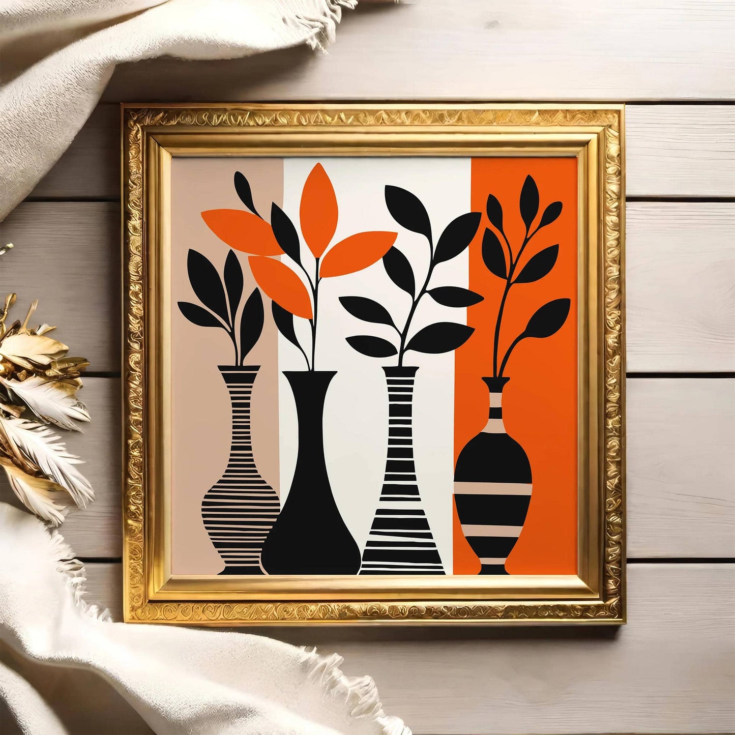 Retro Still Life Square Art Print 2025 - HypeSheriff