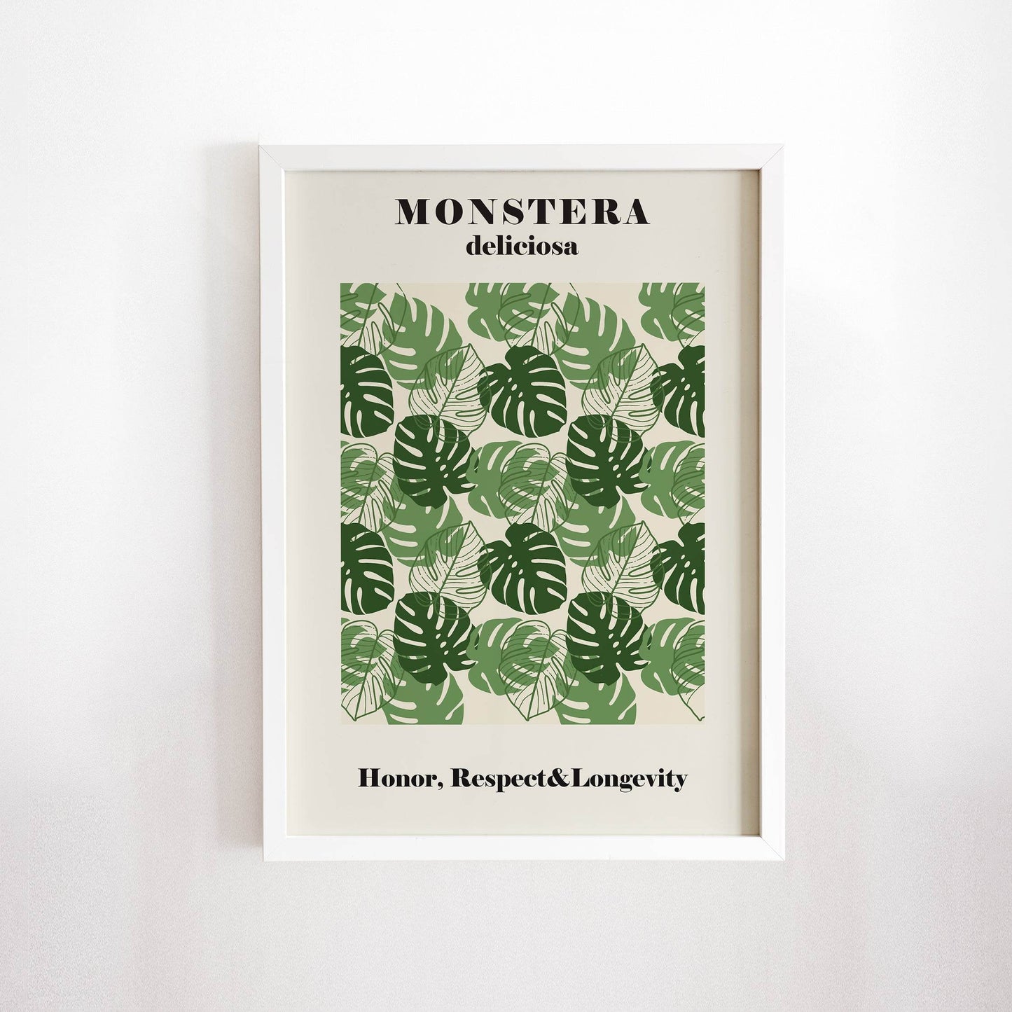 Monstera Illustration Print - HypeSheriff