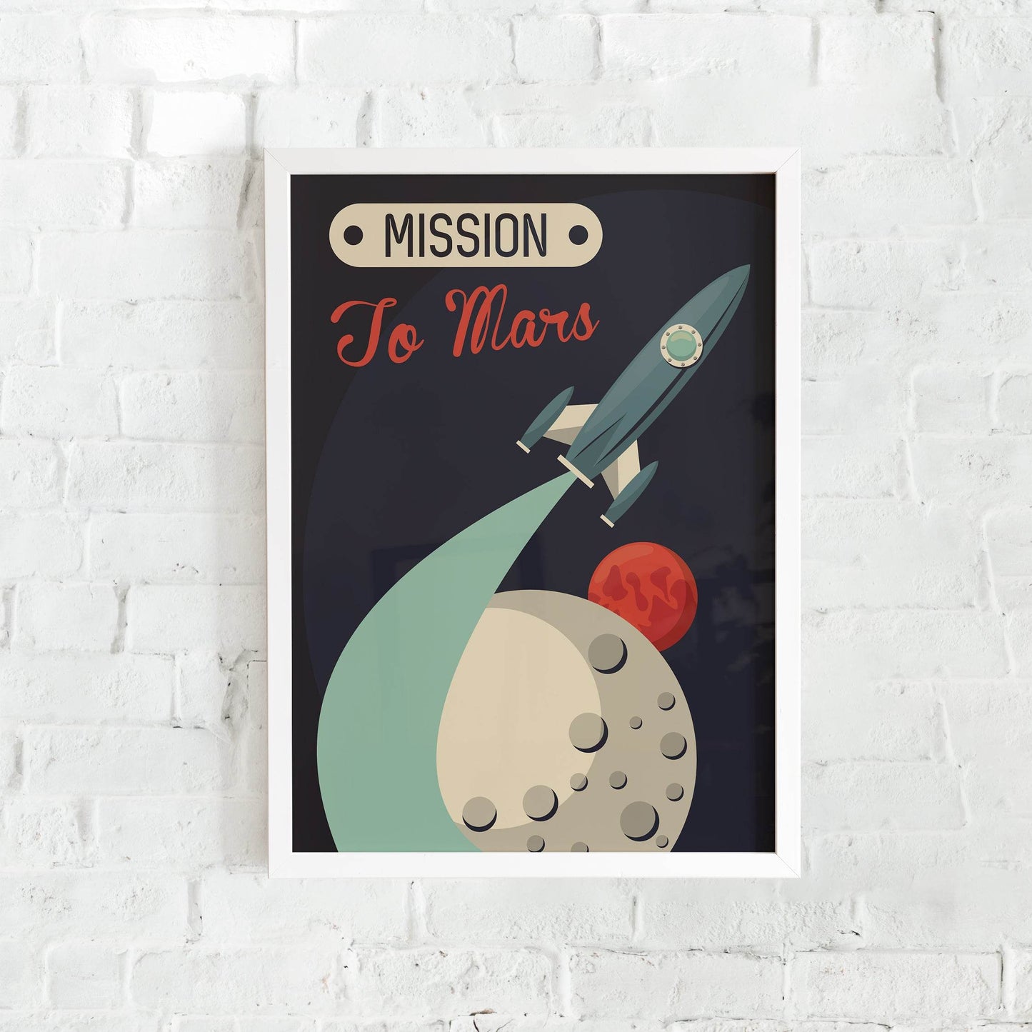 Mission To Mars Space Poster - HypeSheriff
