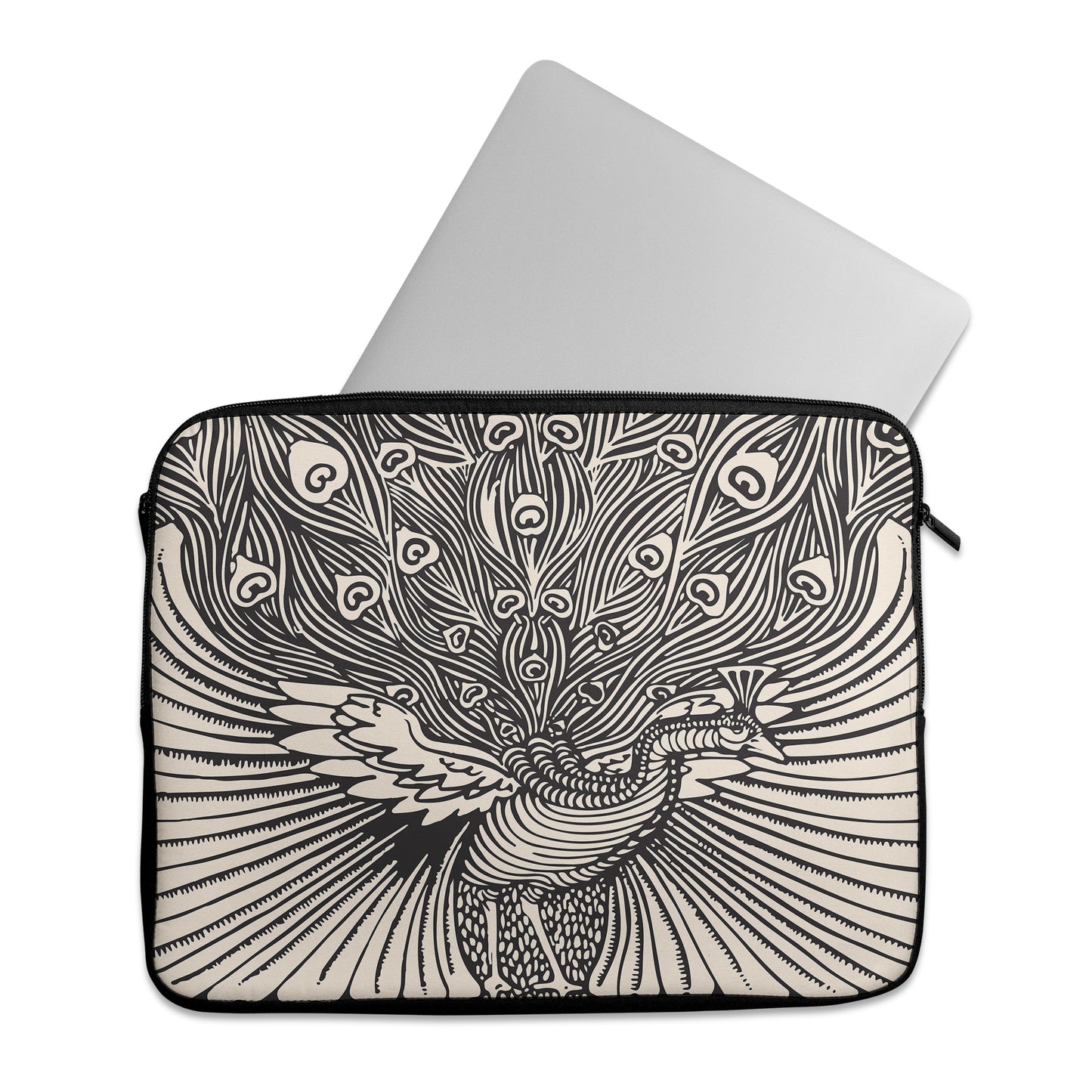Art-Nouveau Peacock Laptop Sleeve - HypeSheriff