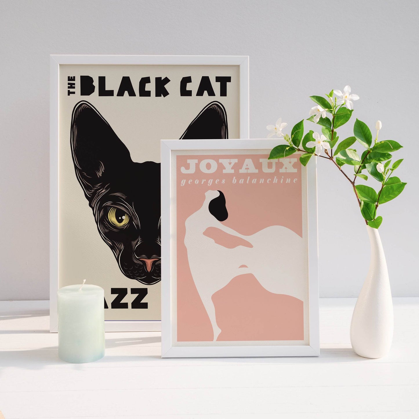 Vintage Jazz Poster - The Black Cat Jazz Club - HypeSheriff