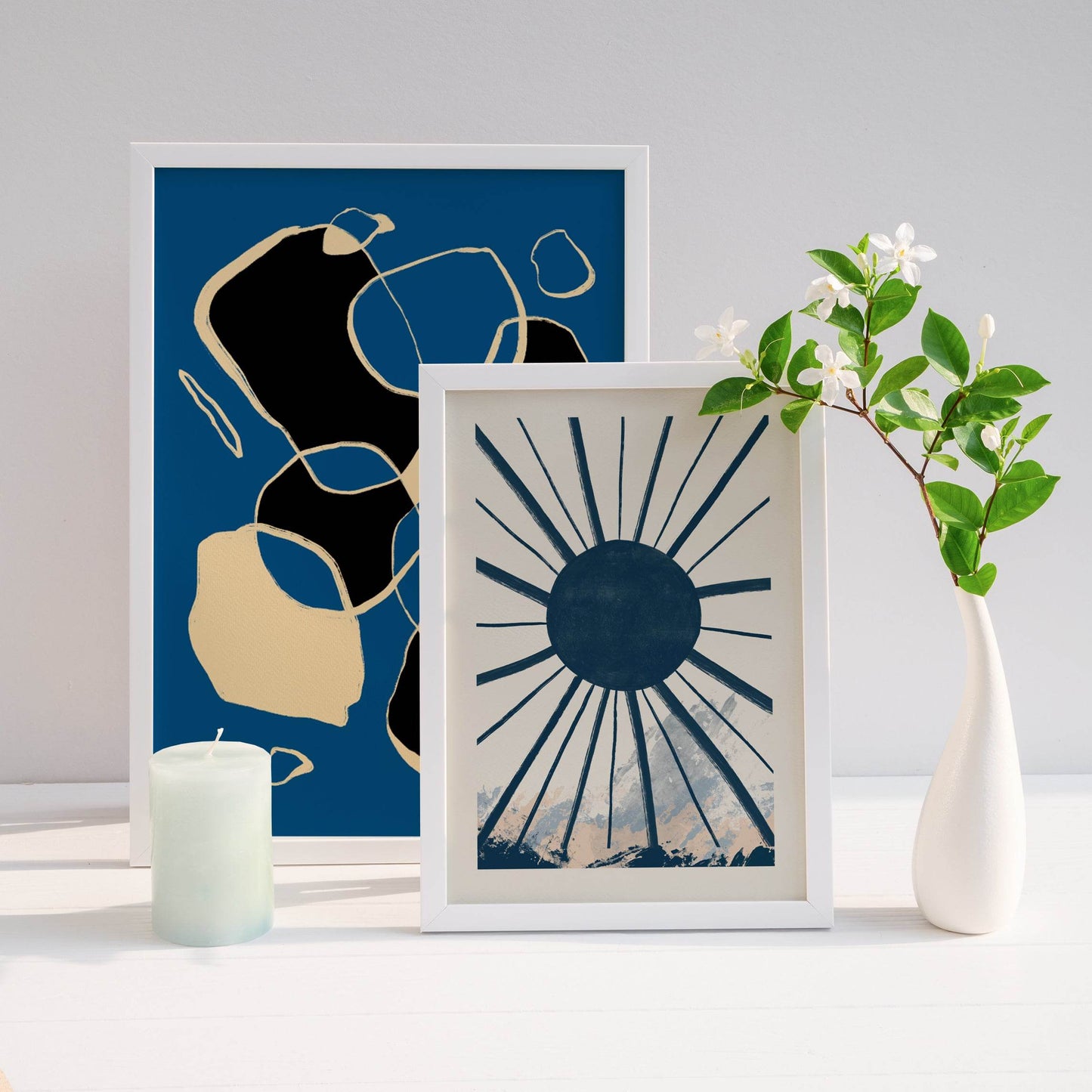 Blue Sun Art Print - HypeSheriff