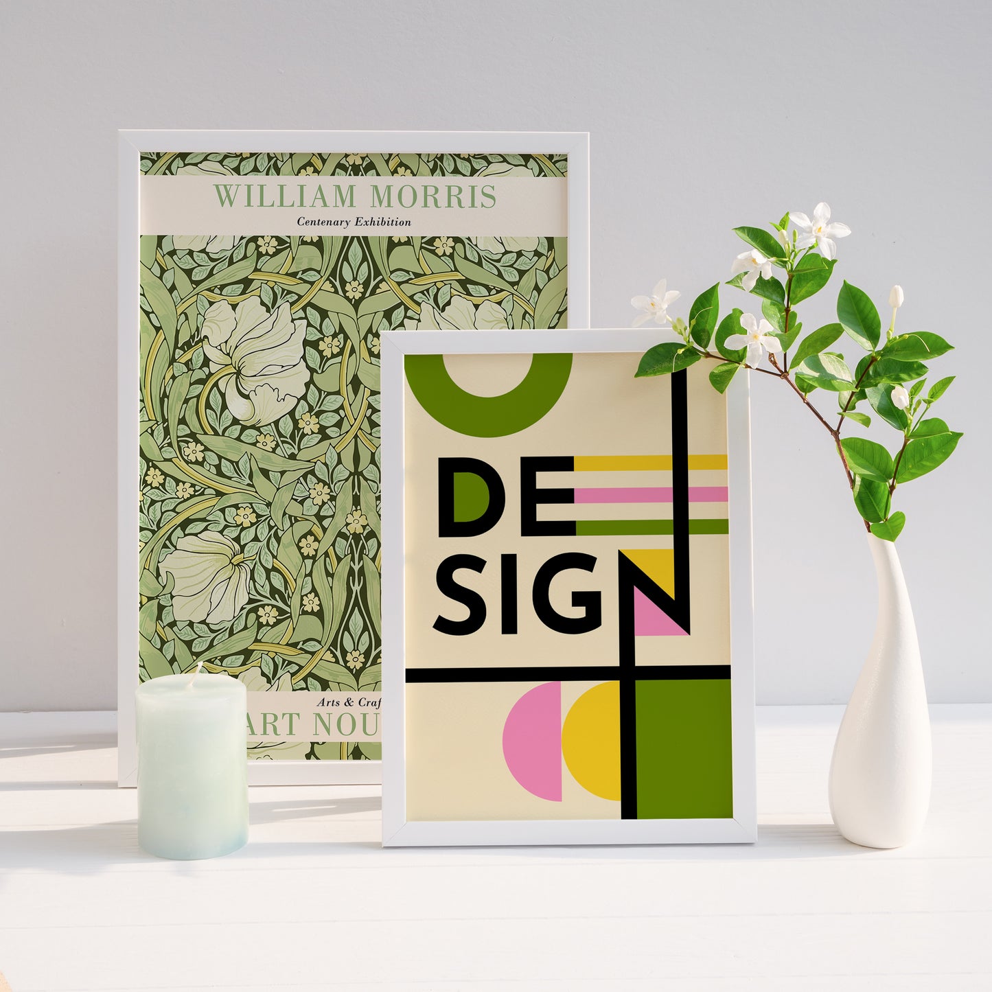 80s Geometric Design Poster - HypeSheriff