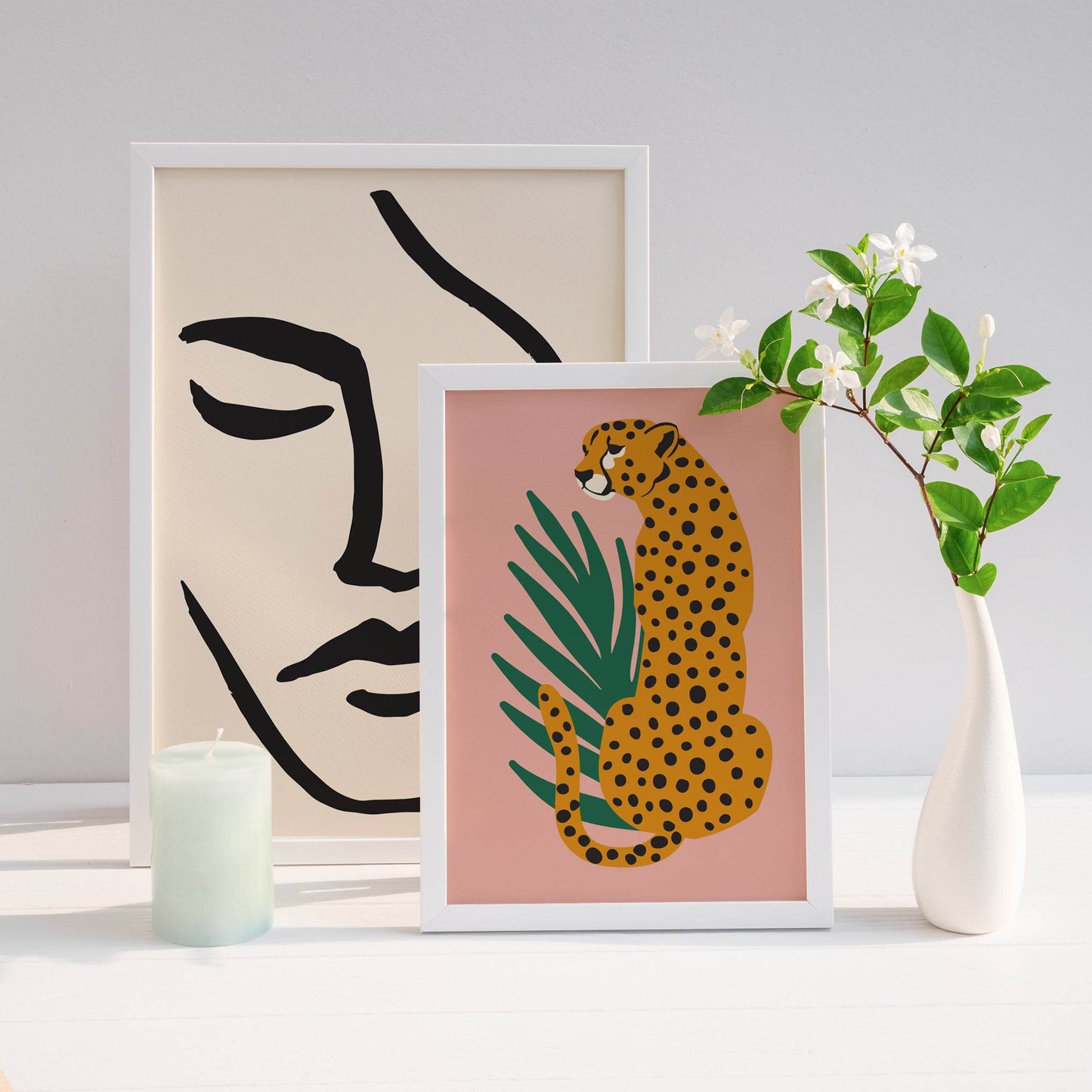 Cheetah Illustration Art Print - HypeSheriff