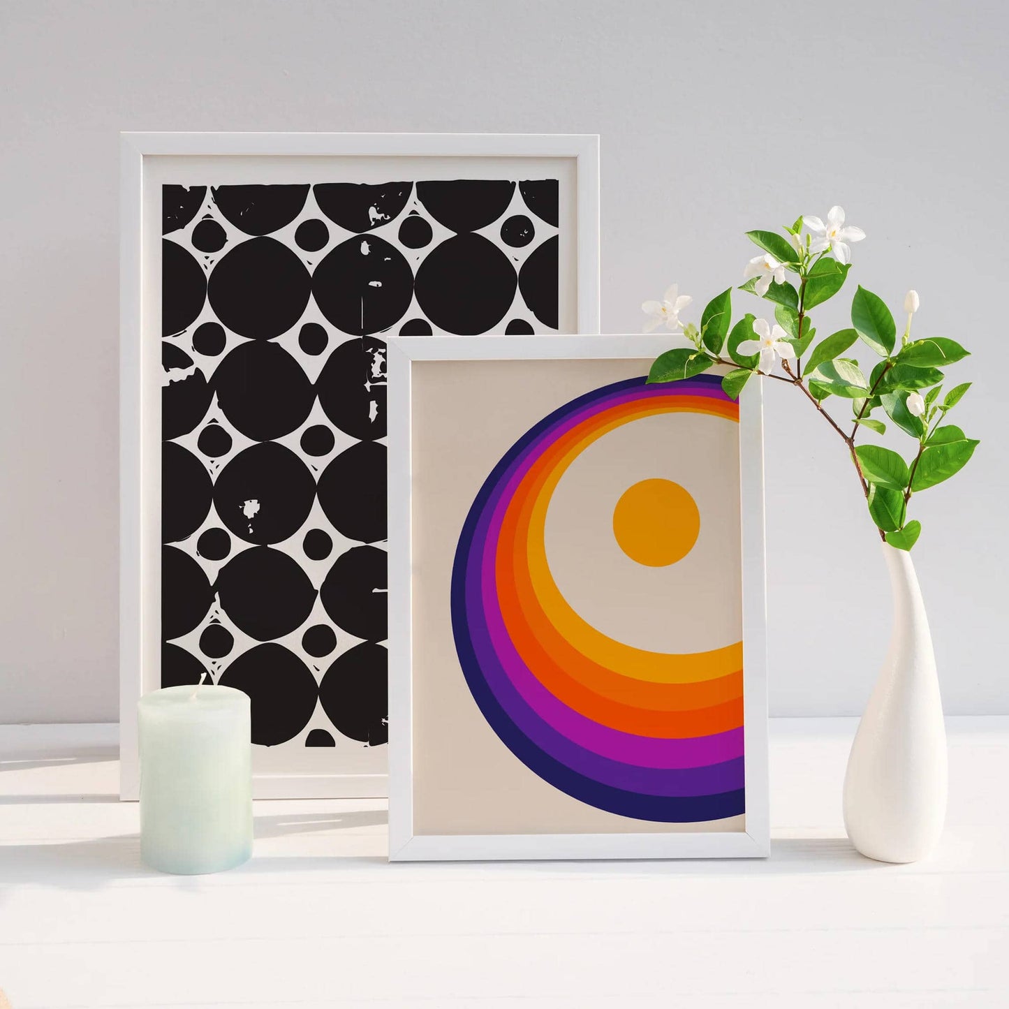 Rainbow Retro Poster - HypeSheriff