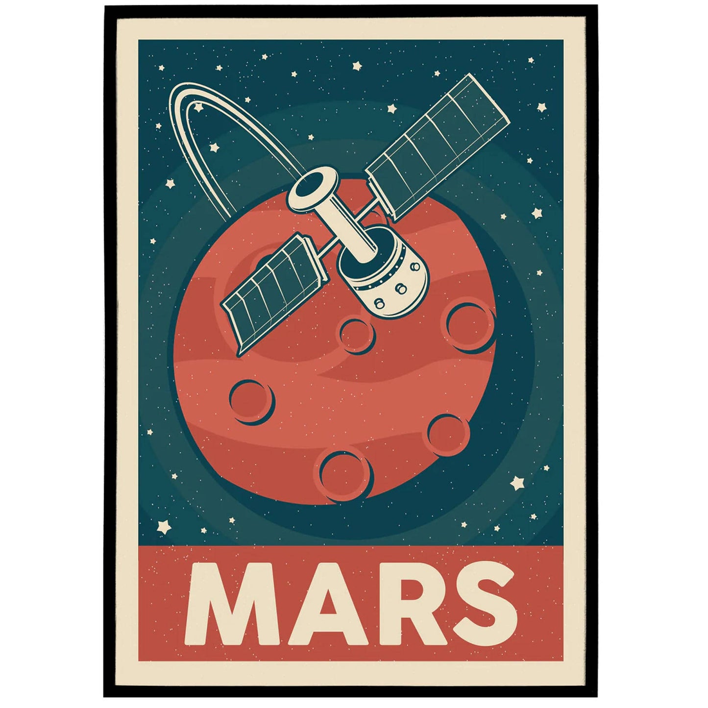 Planet Mars Poster - HypeSheriff