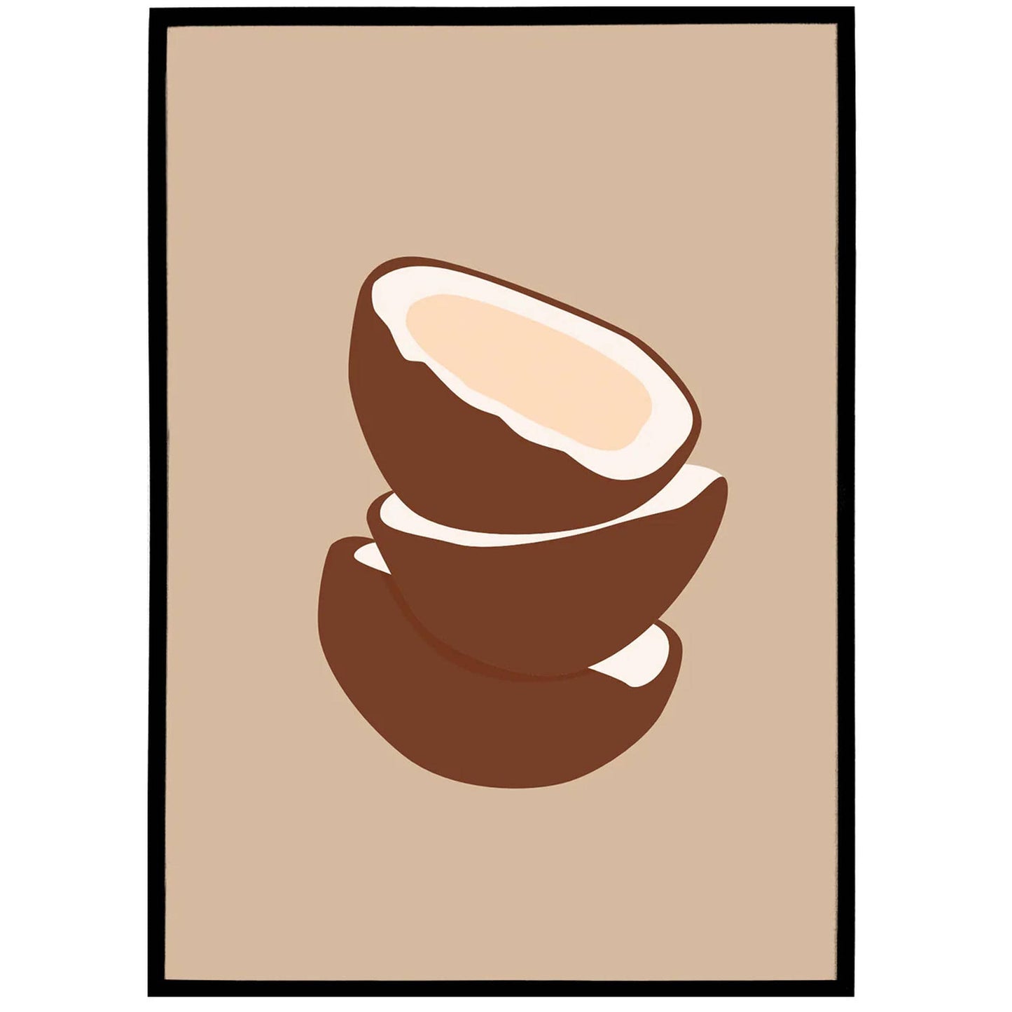 Coconut Minimalist Poster - HypeSheriff