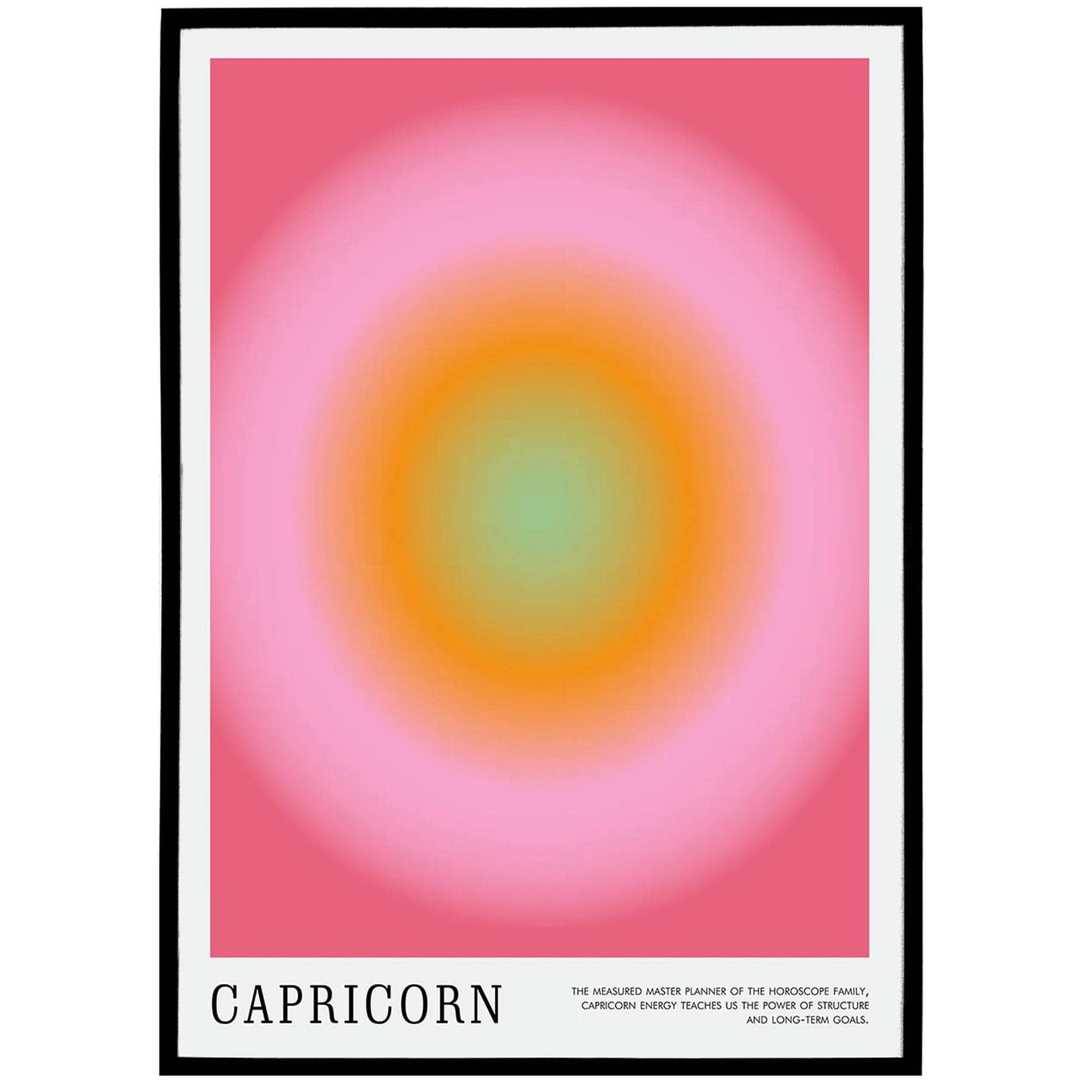 Capricorn Zodiac Sign Colorful Poster - HypeSheriff