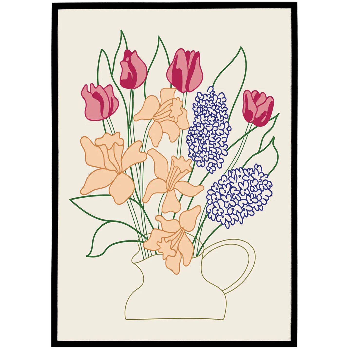 Vintage Flower Bouquet Poster - HypeSheriff