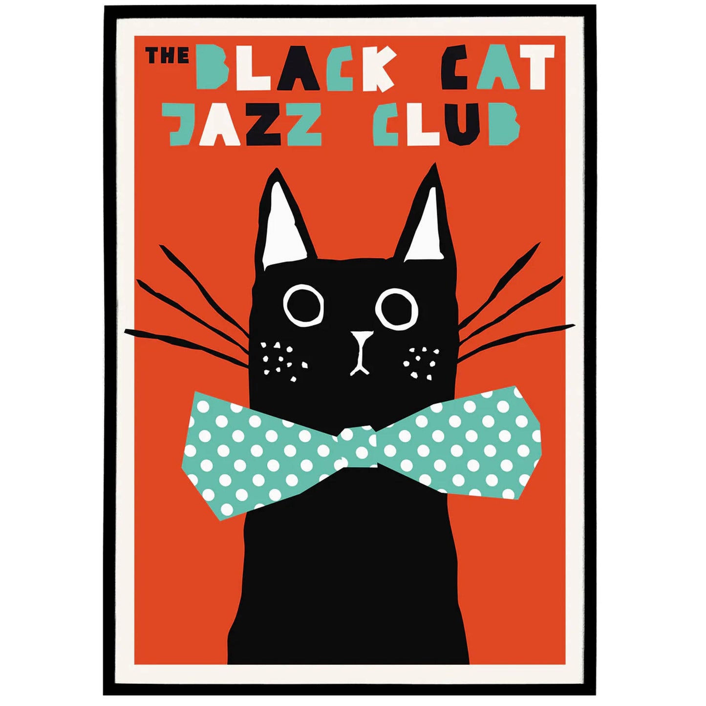 Retro Jazz Posters - The Black Cat - HypeSheriff