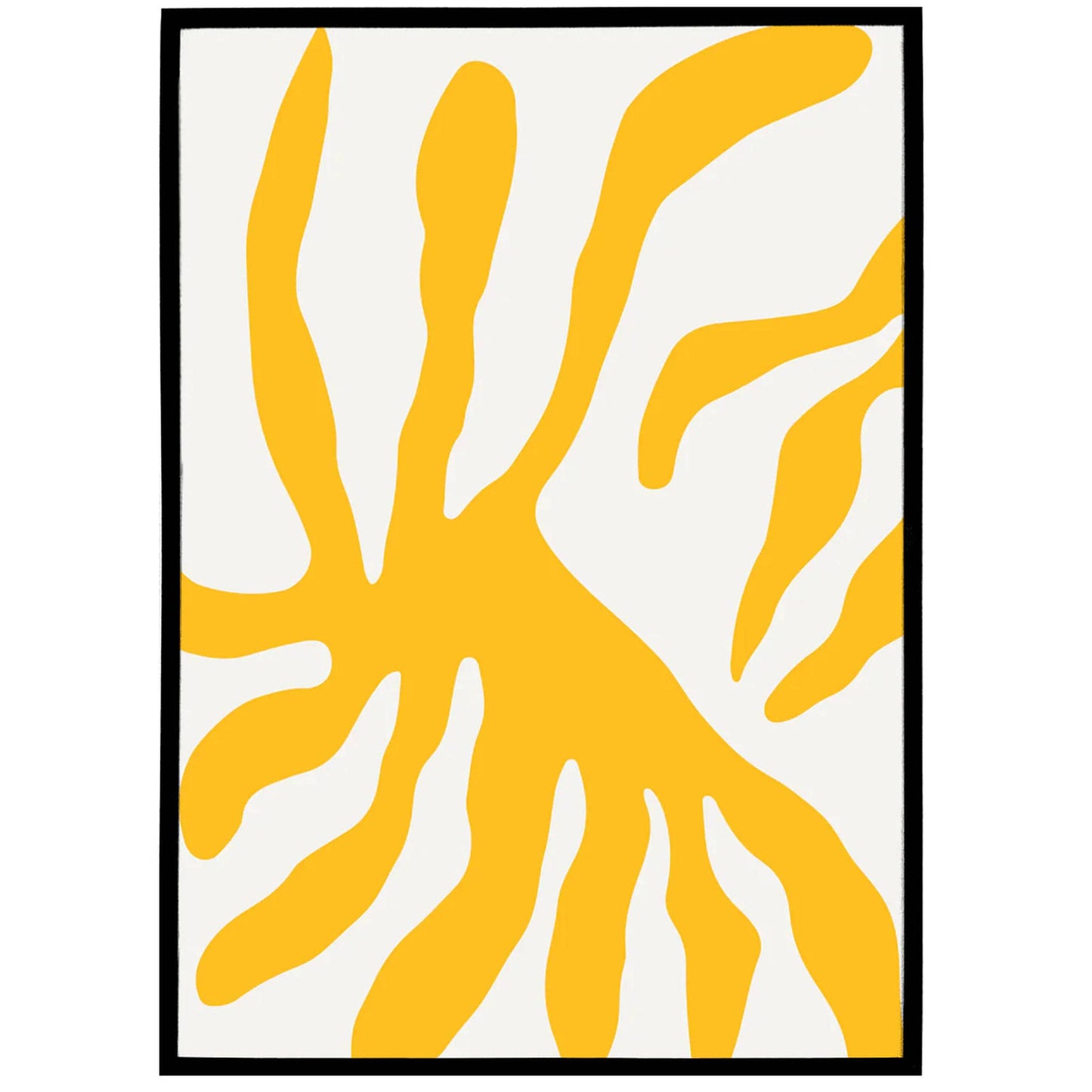 Yellow Abstract Print - HypeSheriff