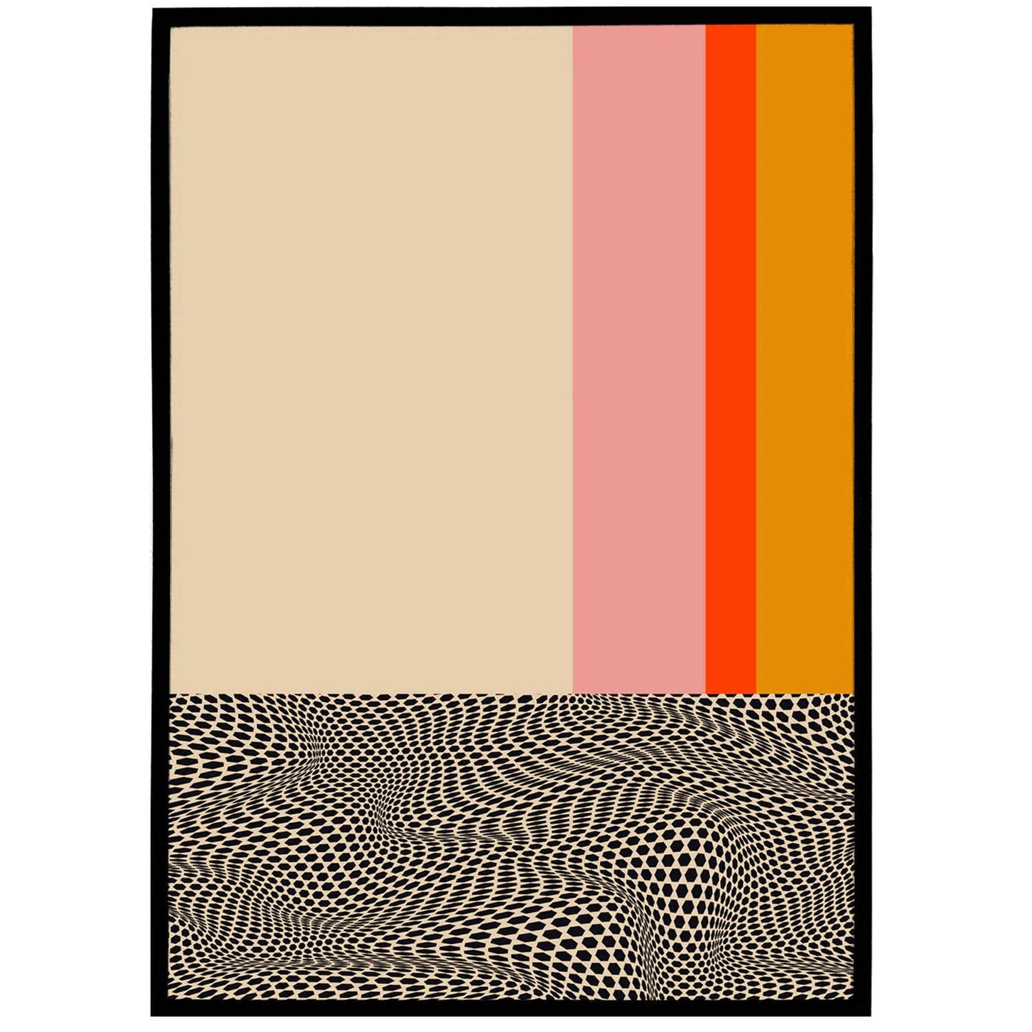 Abstract Painting in Mid-Century Modern style - HypeSheriff