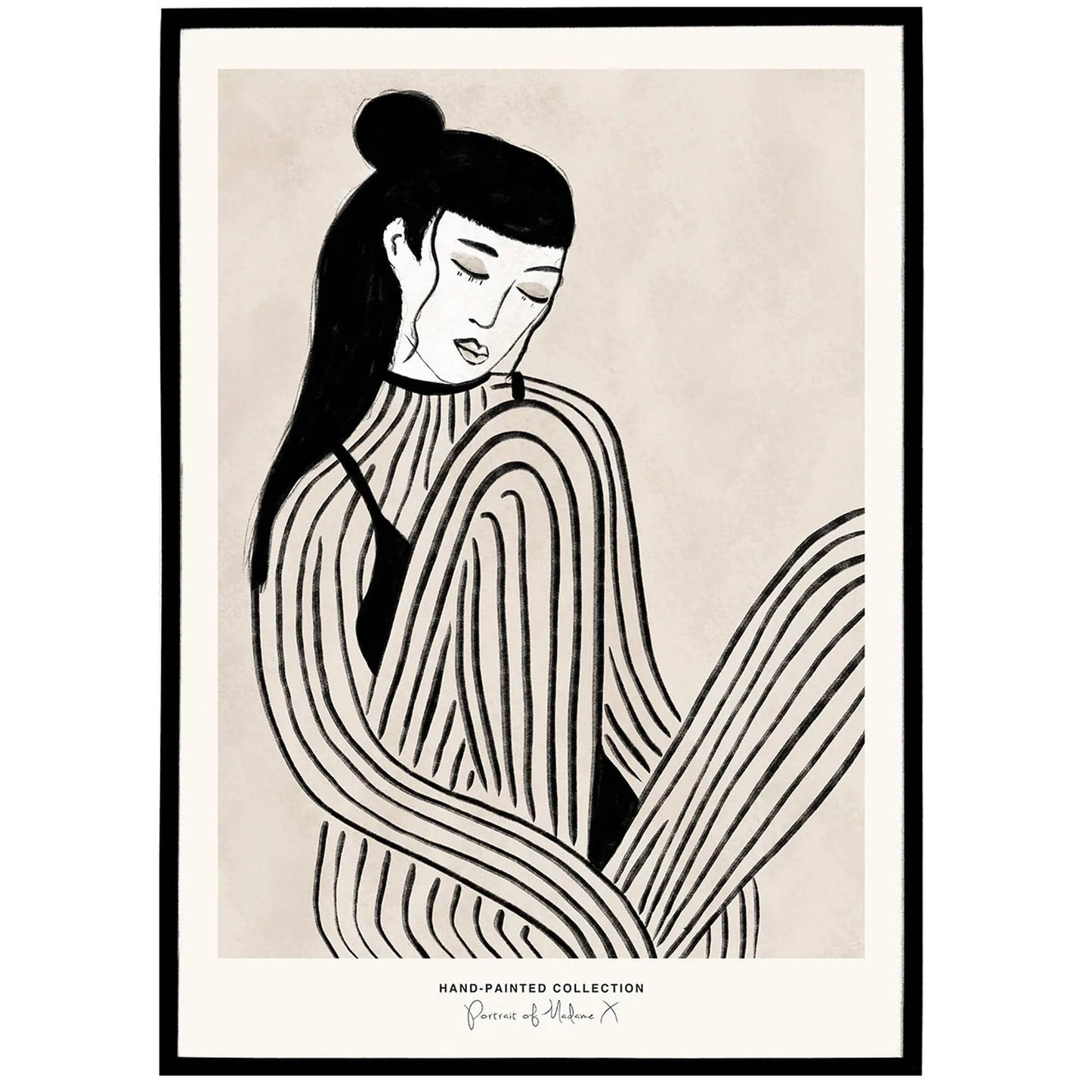Portrait of Madame X | Hand-Painted Collection Poster - HypeSheriff