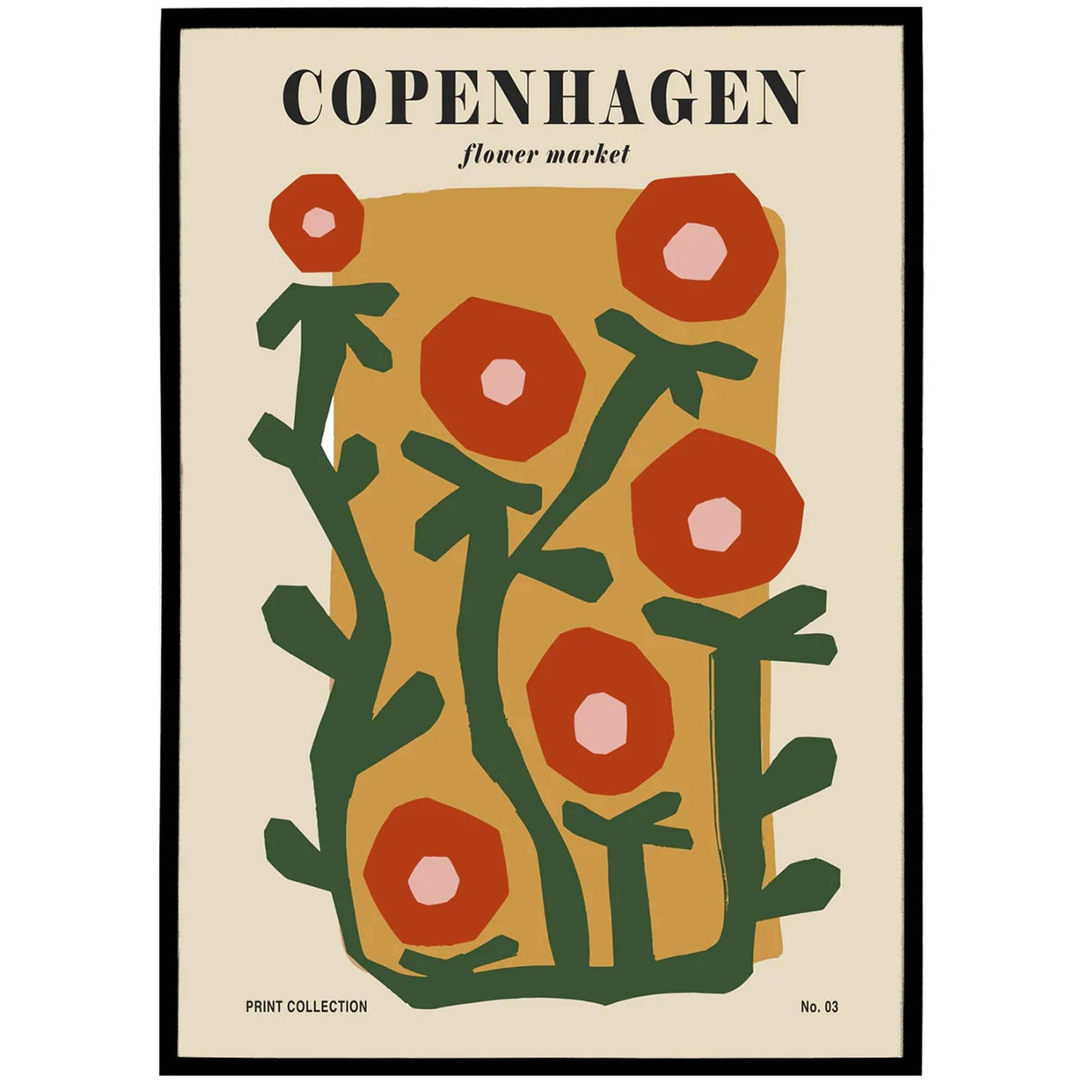 Copenhagen Flower Market Poster - HypeSheriff