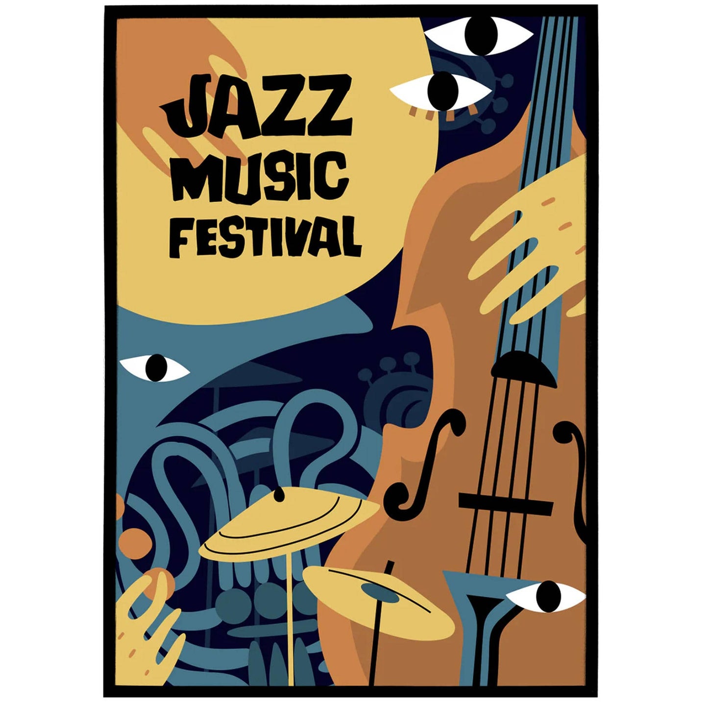 Jazz Music Festival Poster - HypeSheriff