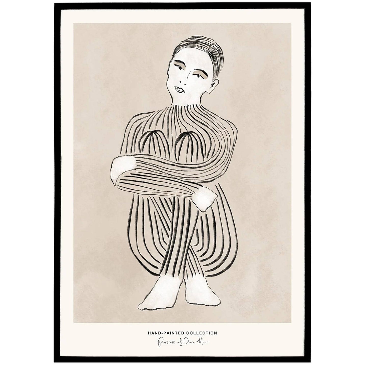 Portrait of Dora Maar | Hand-Painted Collection Poster - HypeSheriff