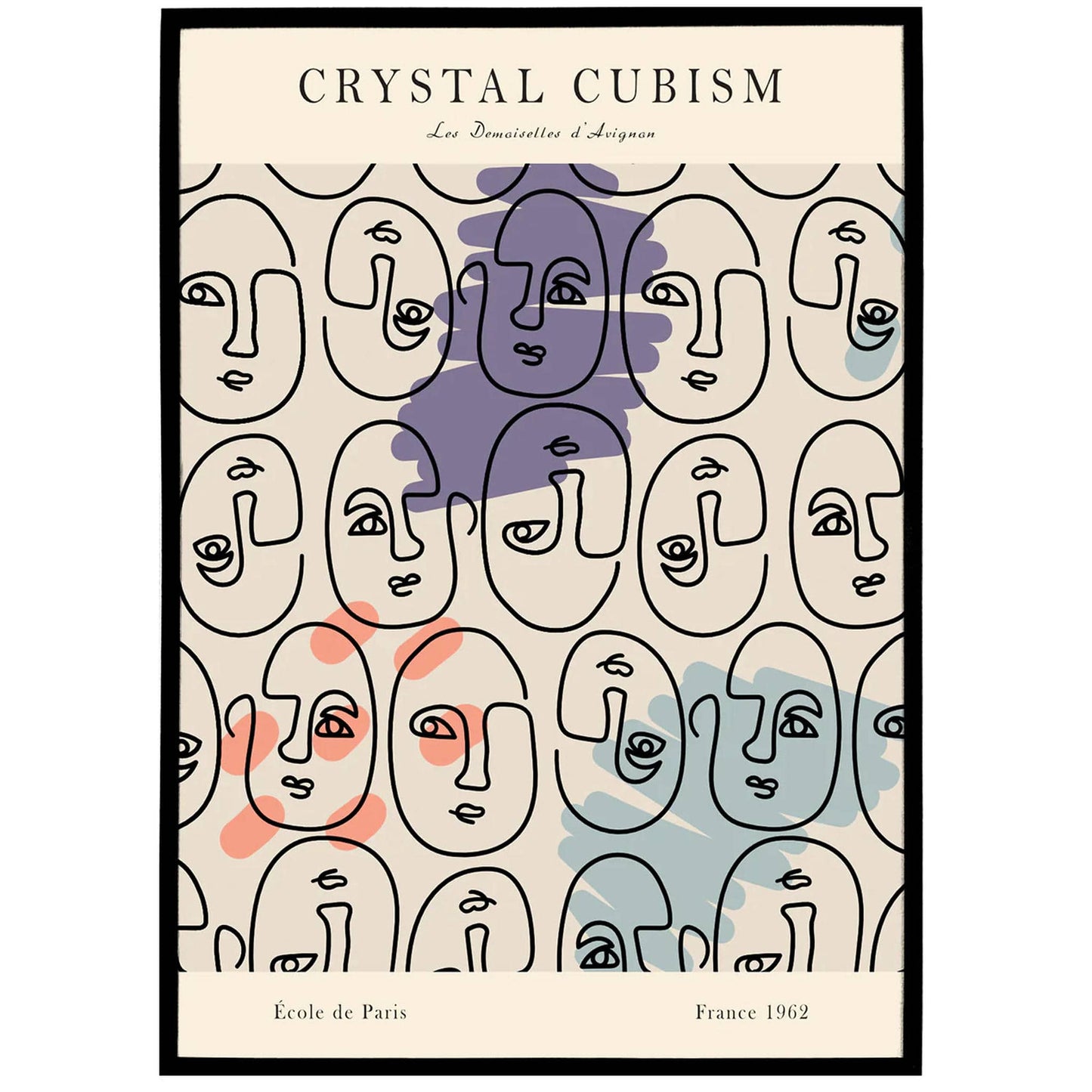 Picasso Homage Cubism Poster - HypeSheriff