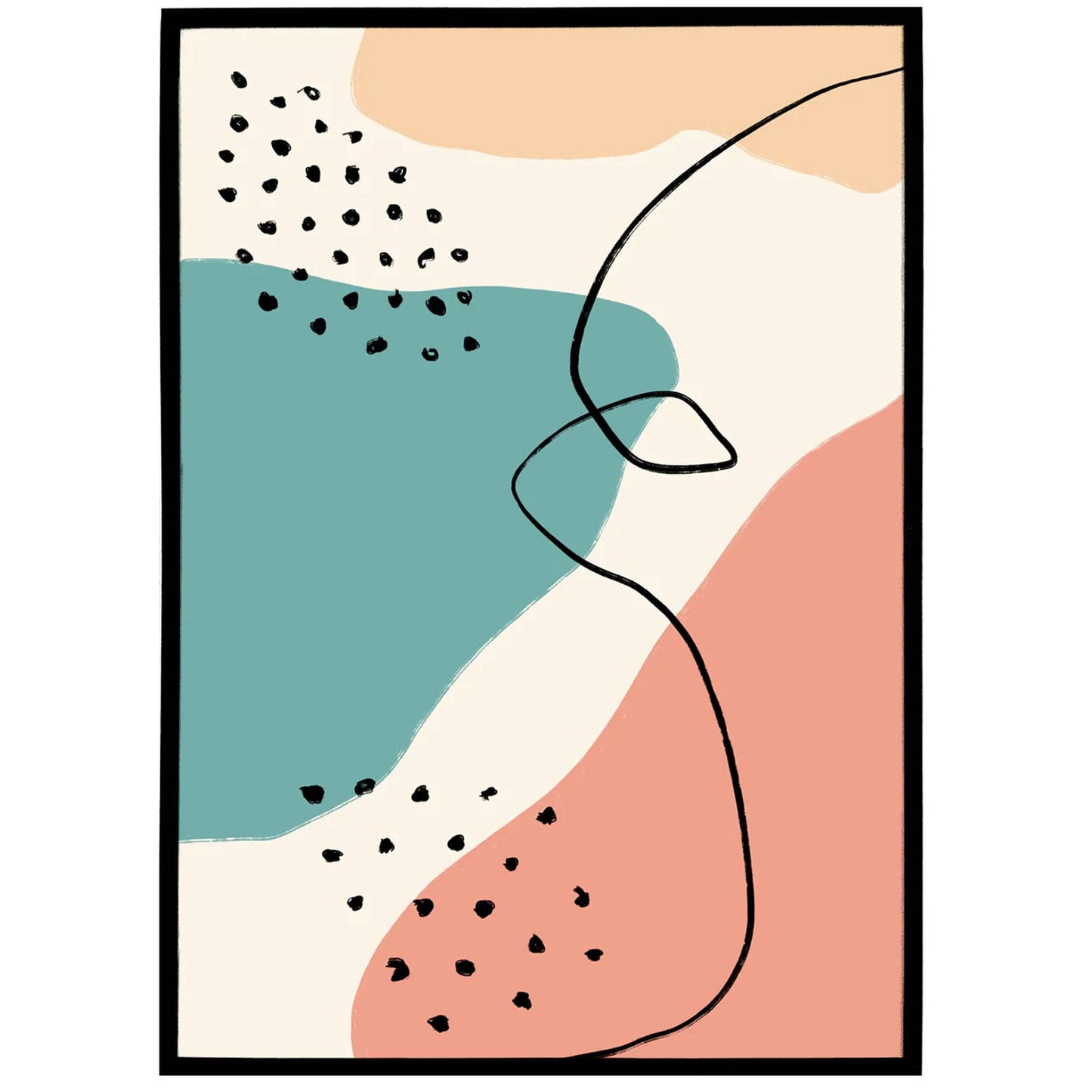 Pastel Abstract Print - HypeSheriff