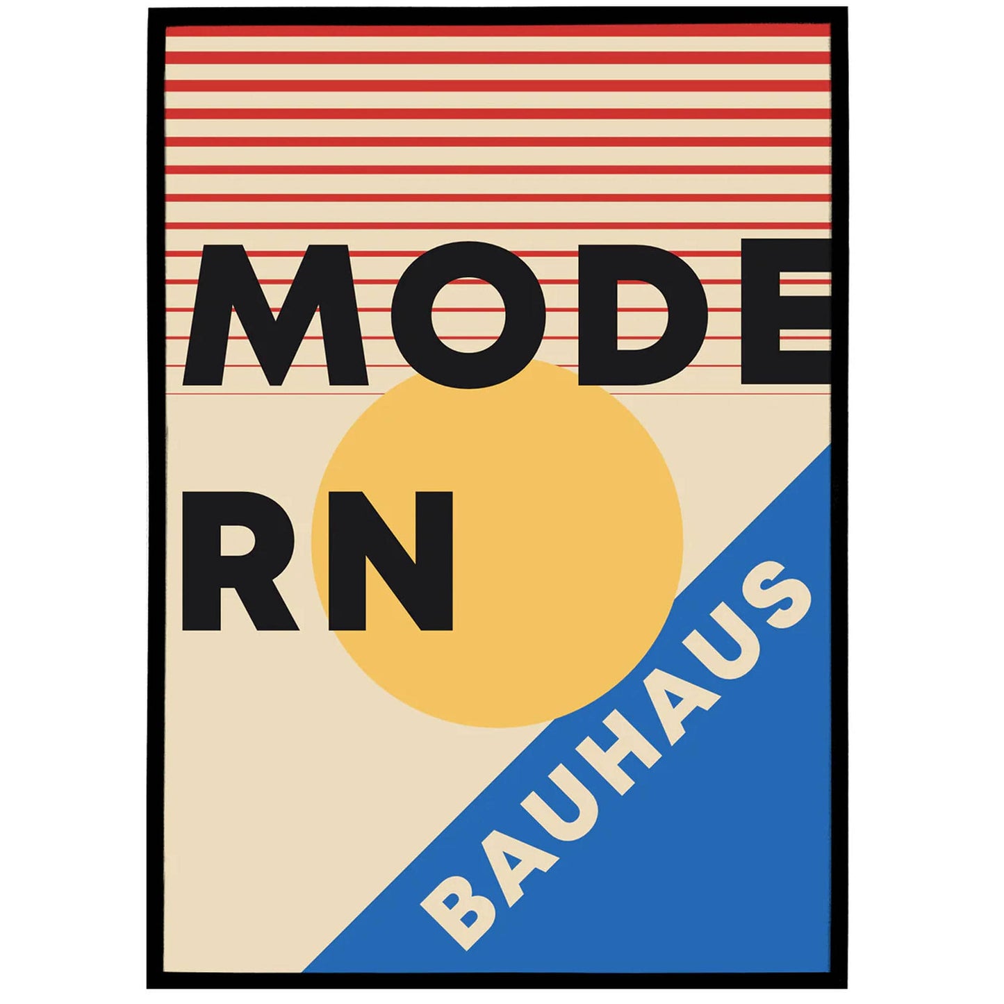 Modern Bauhaus Poster - HypeSheriff
