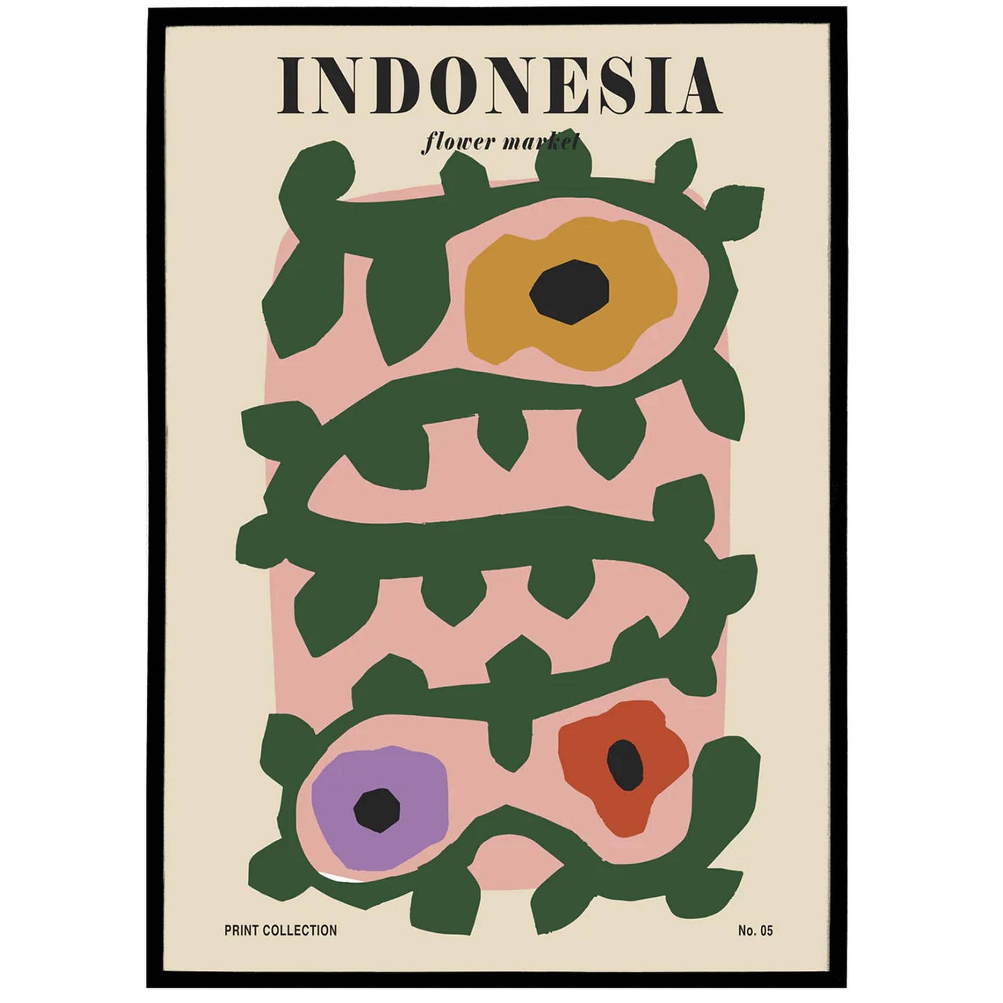 Bali Flower Market Poster - HypeSheriff