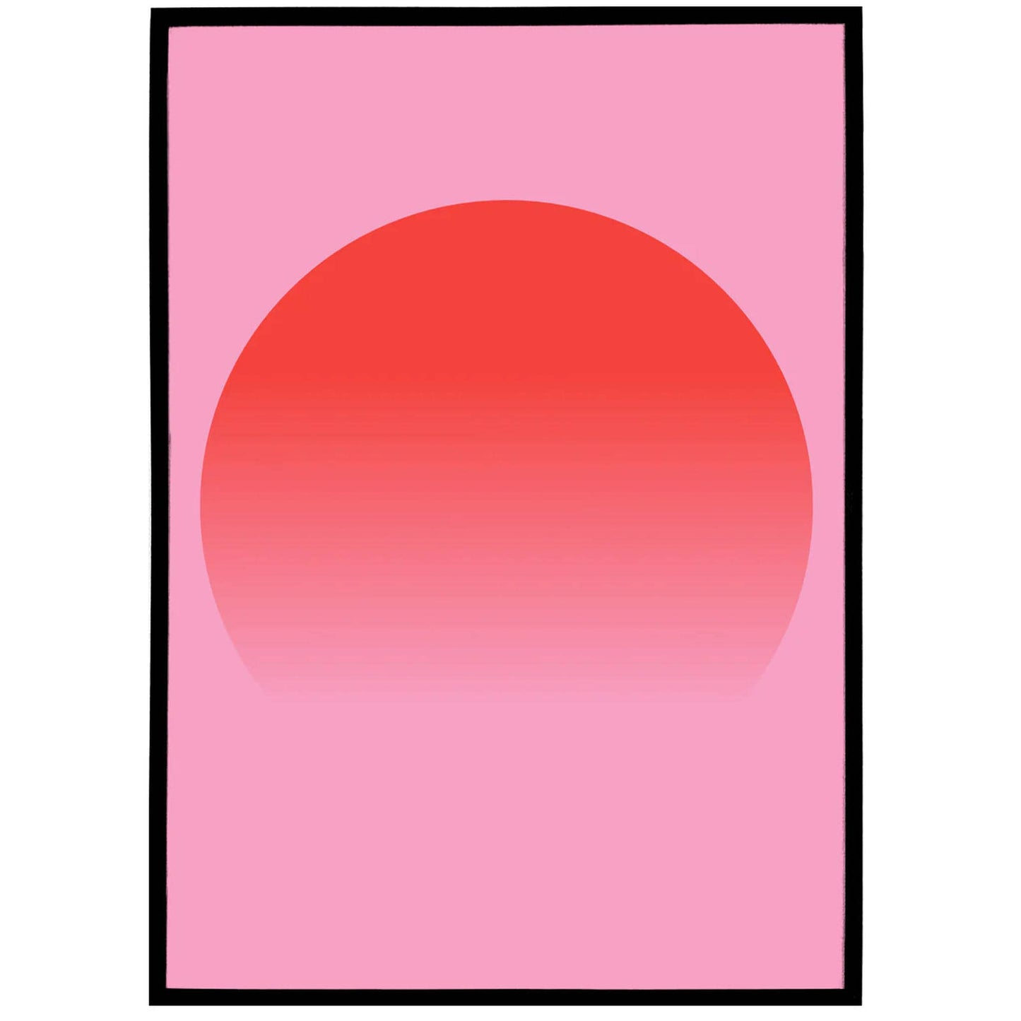 Minimalist Japanese Sunset Art Print - HypeSheriff