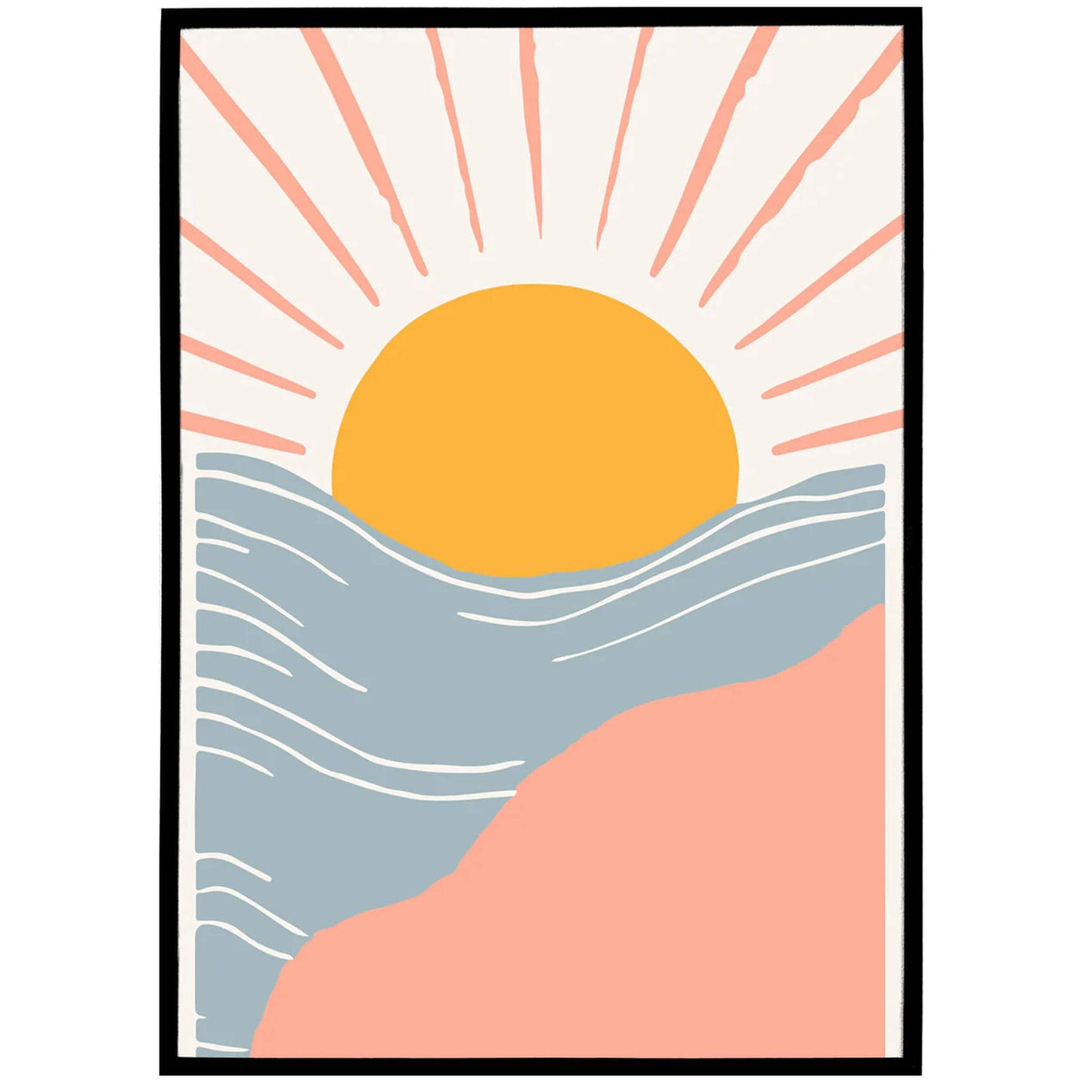 Pastel Sunset Art Print - HypeSheriff