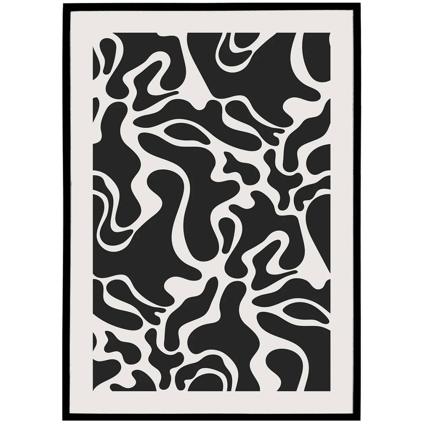 Black Abstract Artistic Poster - HypeSheriff