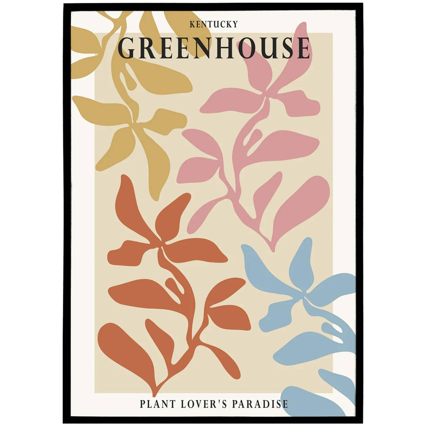 Botanical Kentucky Greenhouse Poster - HypeSheriff