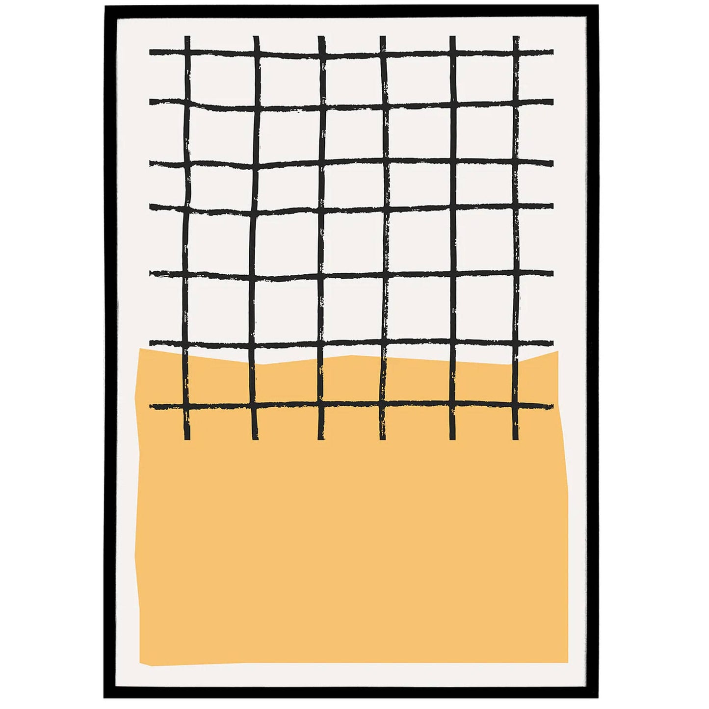 Yellow Minimalist Modern Poster - HypeSheriff