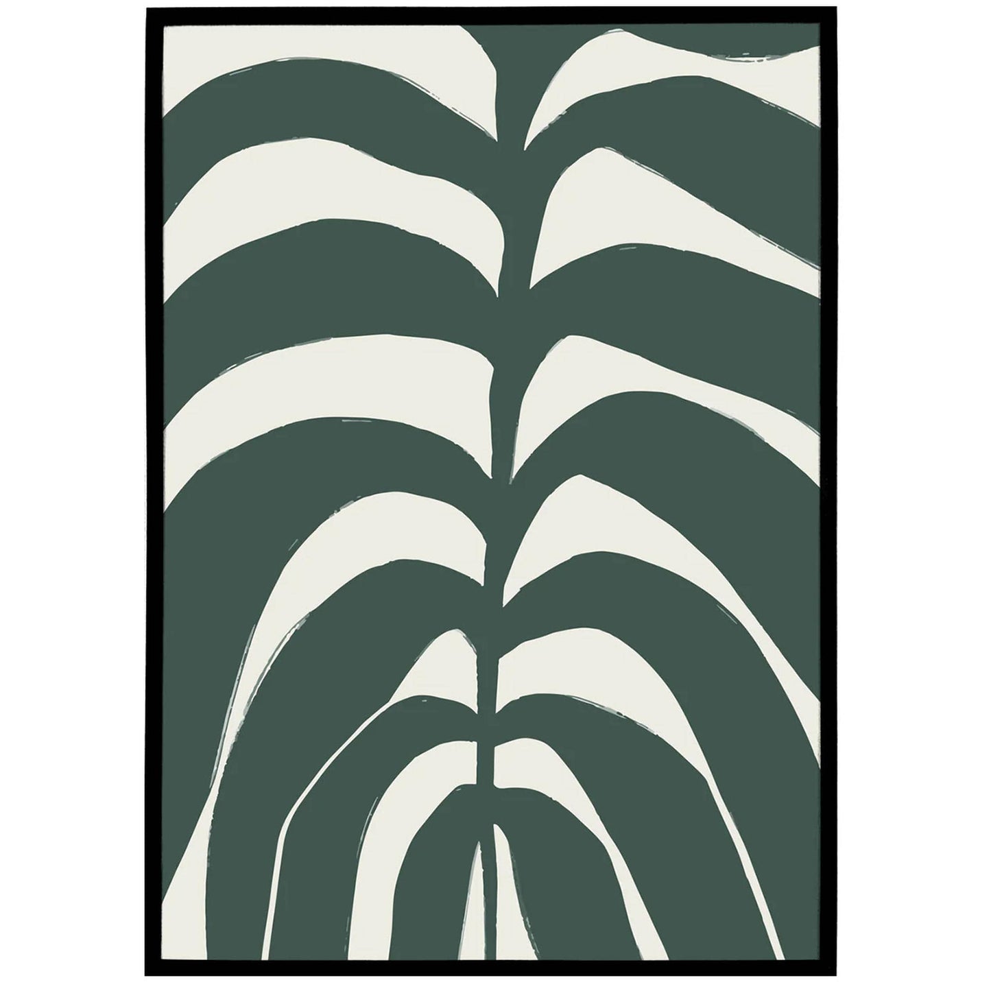 Green Leaf Minimalist Poster - HypeSheriff