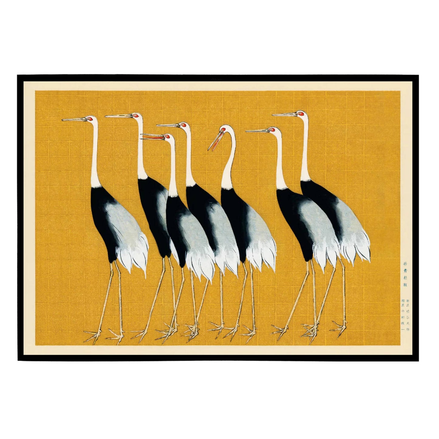 Seven Birds - Kōrin Ogata Poster - HypeSheriff