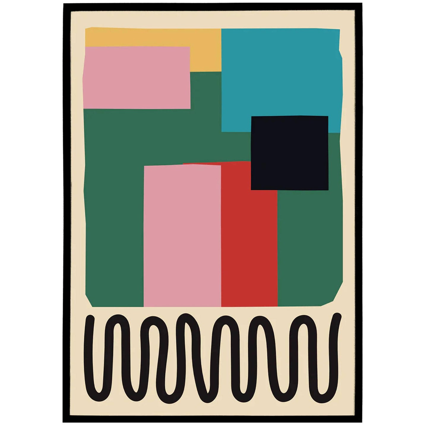 Mid-Century Painting Art Print - HypeSheriff