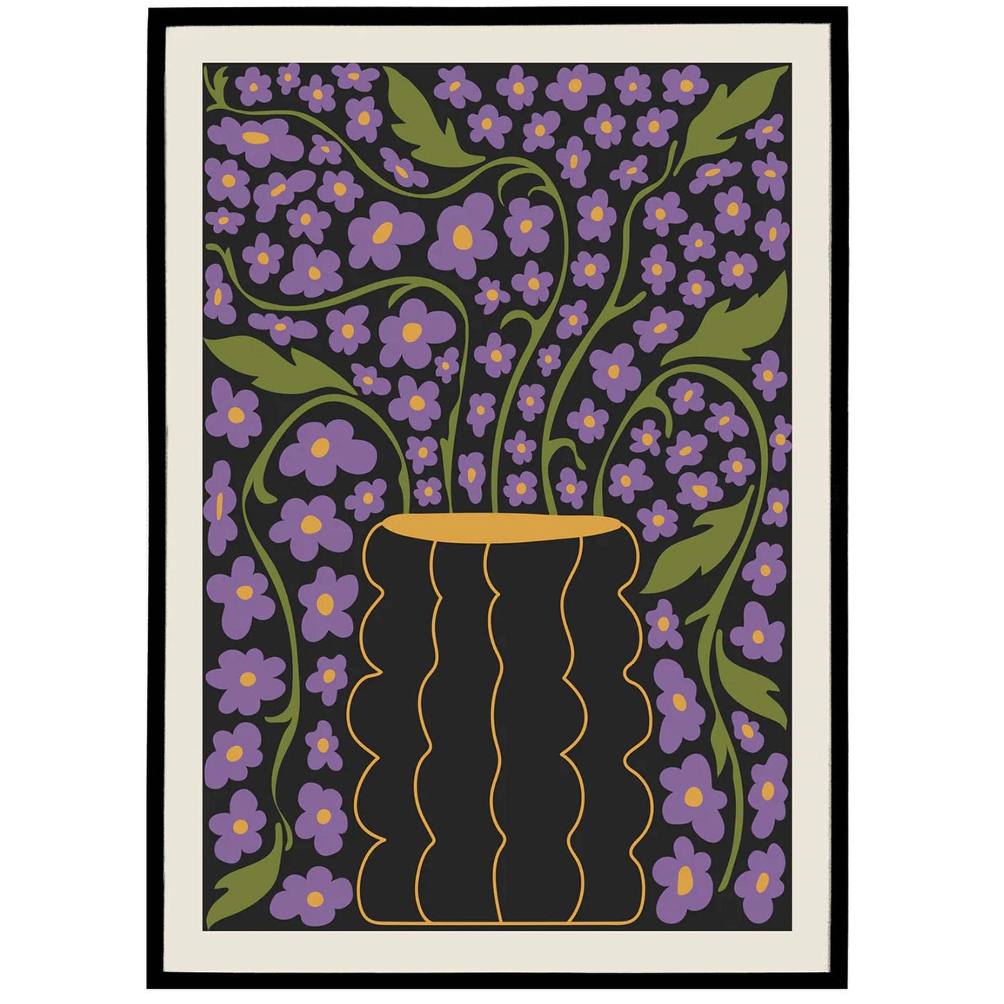 Abstract Botanical Hand-Drawn Poster - HypeSheriff