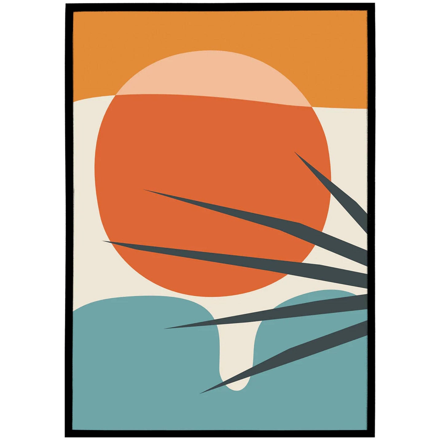 Minimal Sunset Poster - HypeSheriff