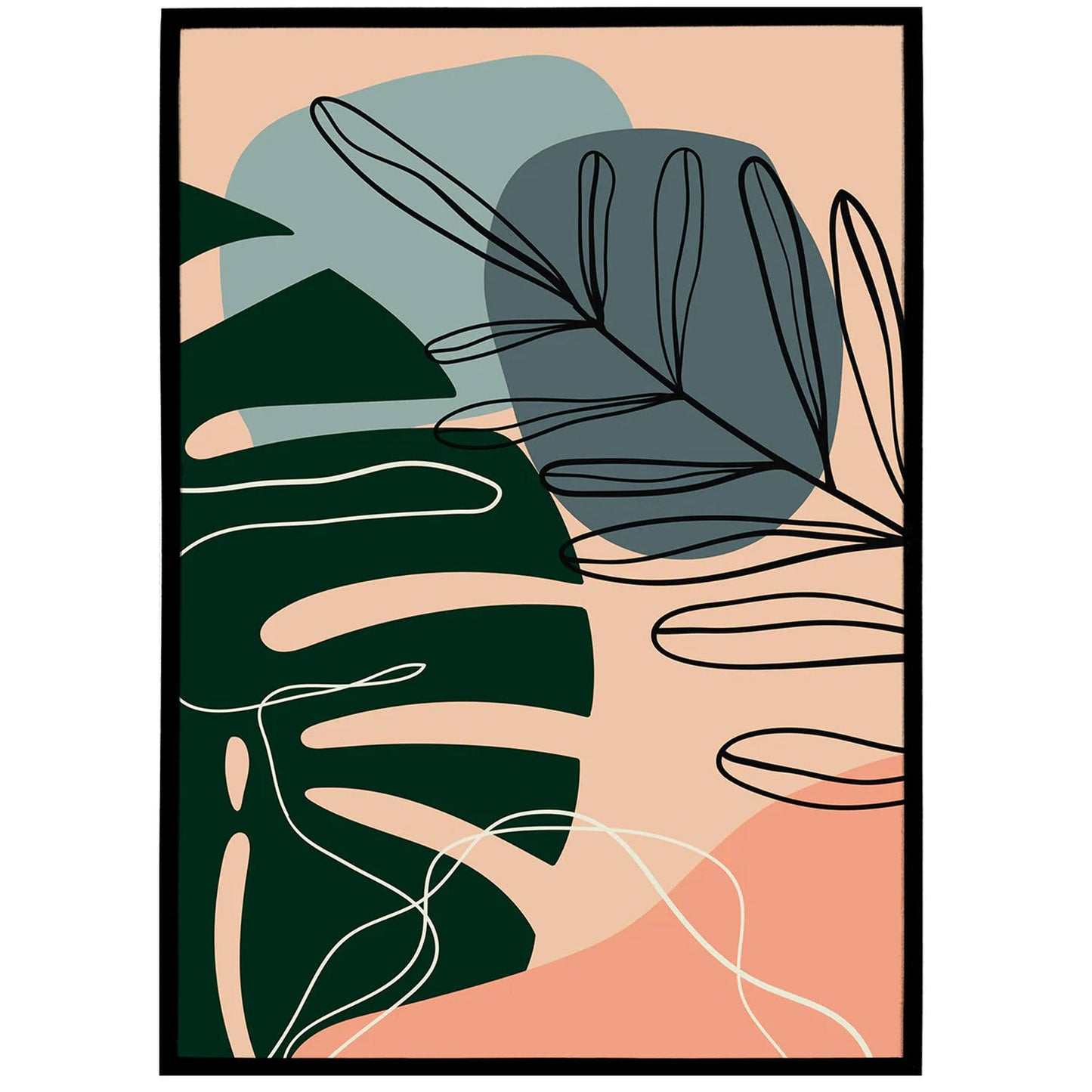 Floral Cutout Print - HypeSheriff
