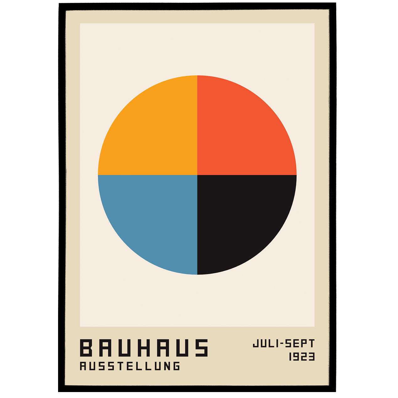 Bauhaus Colored Circles poster