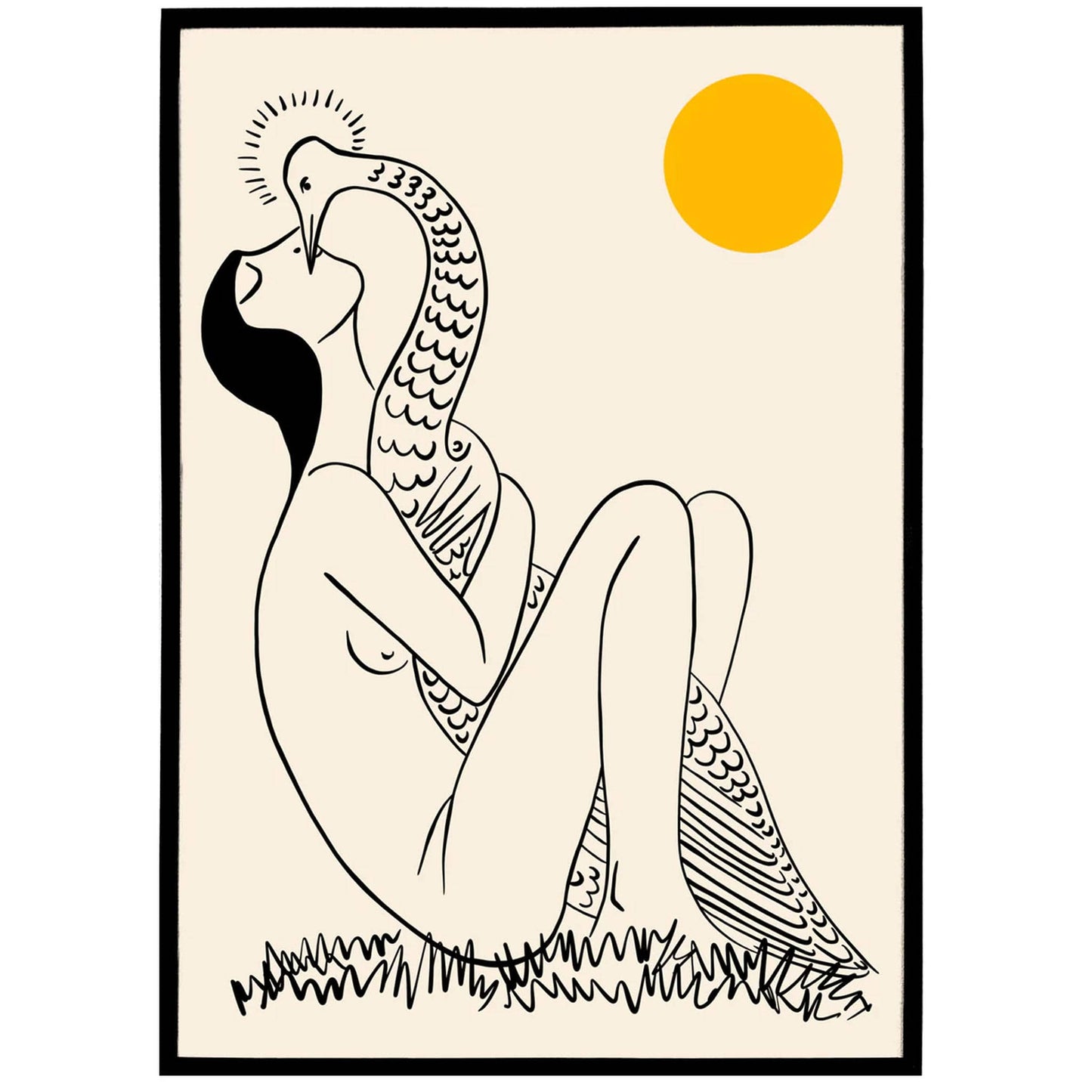 Art Nouveau Illustration Print - HypeSheriff