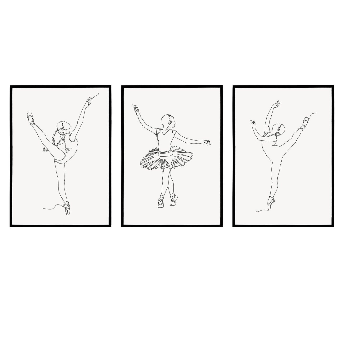 Set of 3 Ballerina Posters - HypeSheriff