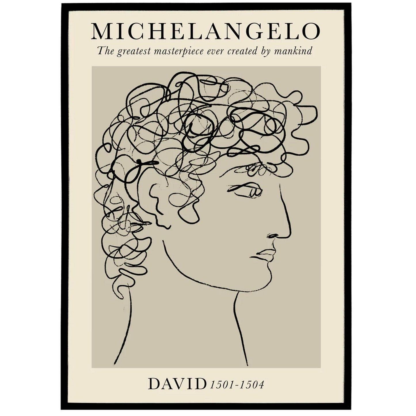 Michelangelo Drawing Poster - HypeSheriff